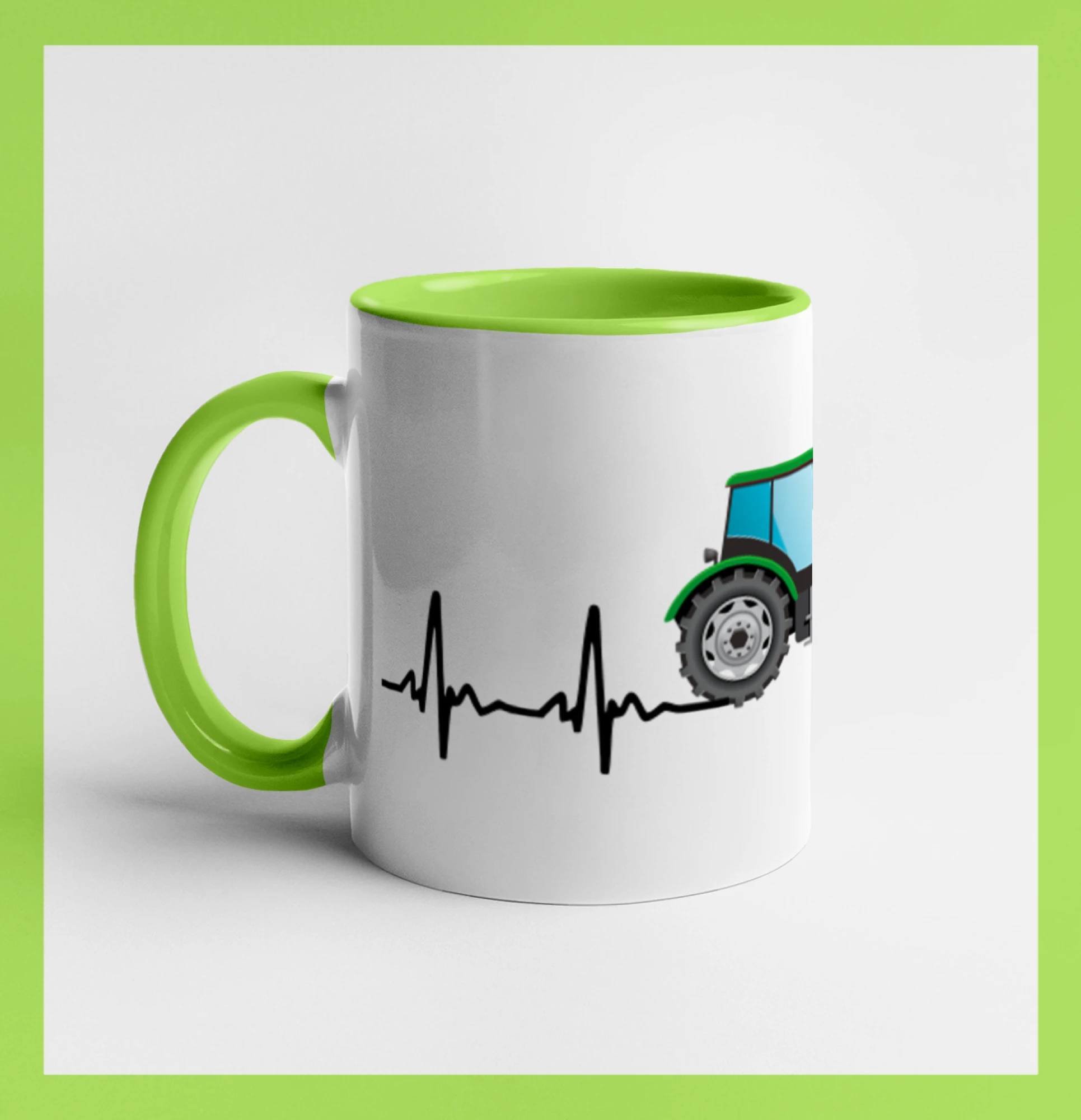 Traktor barevný ekg