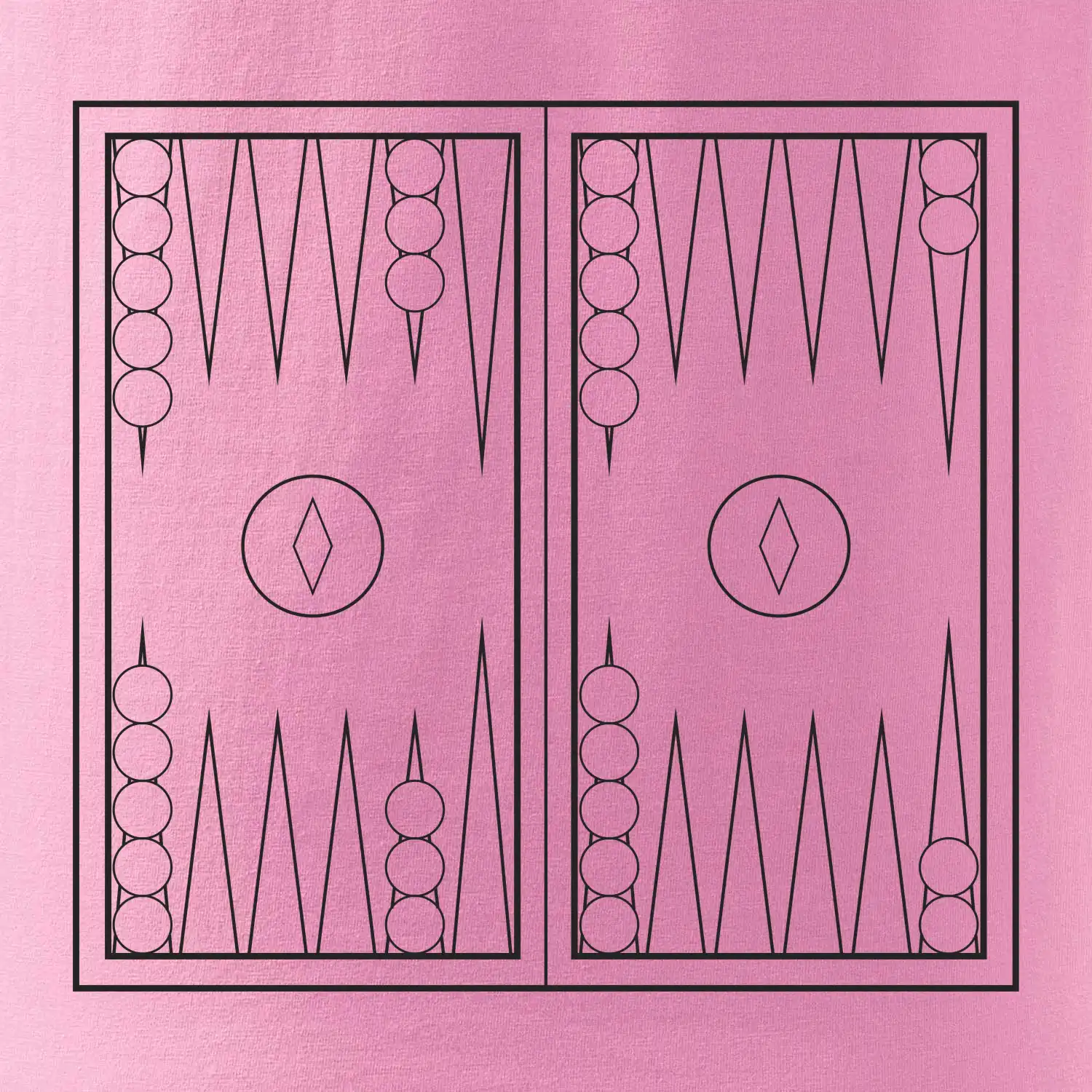Backgammon černobílý
