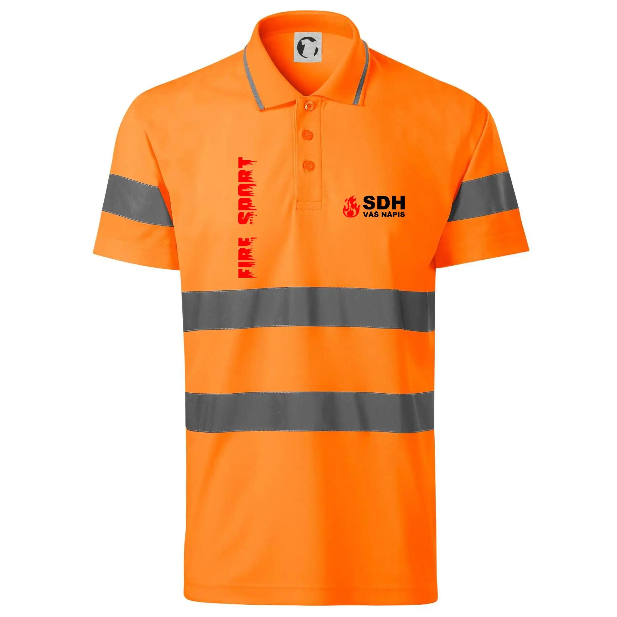 SDH nápis (oheň, firesport, název sboru - vlastní nápis)