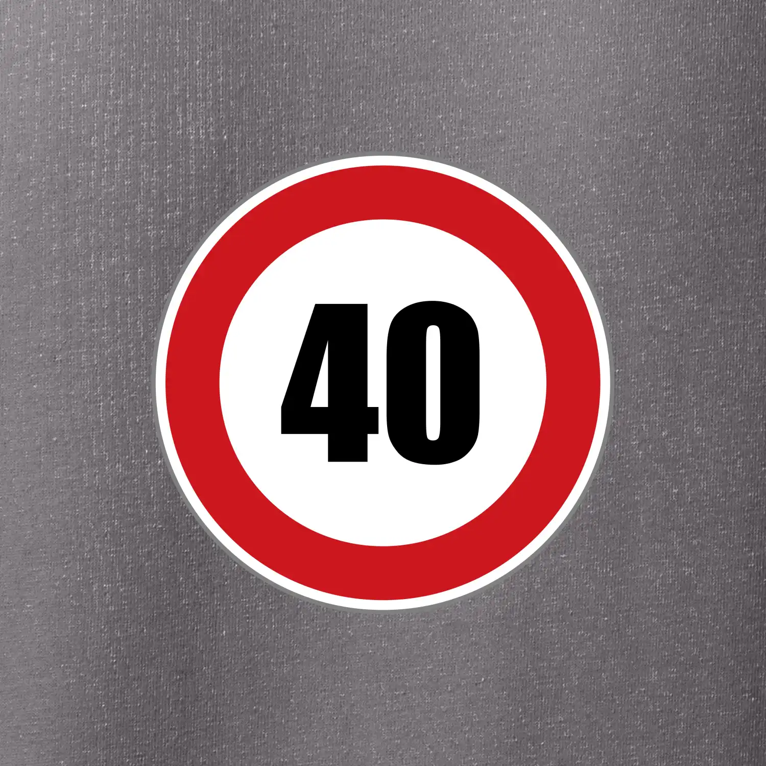 Dopravní značka - omezení rychlosti 40