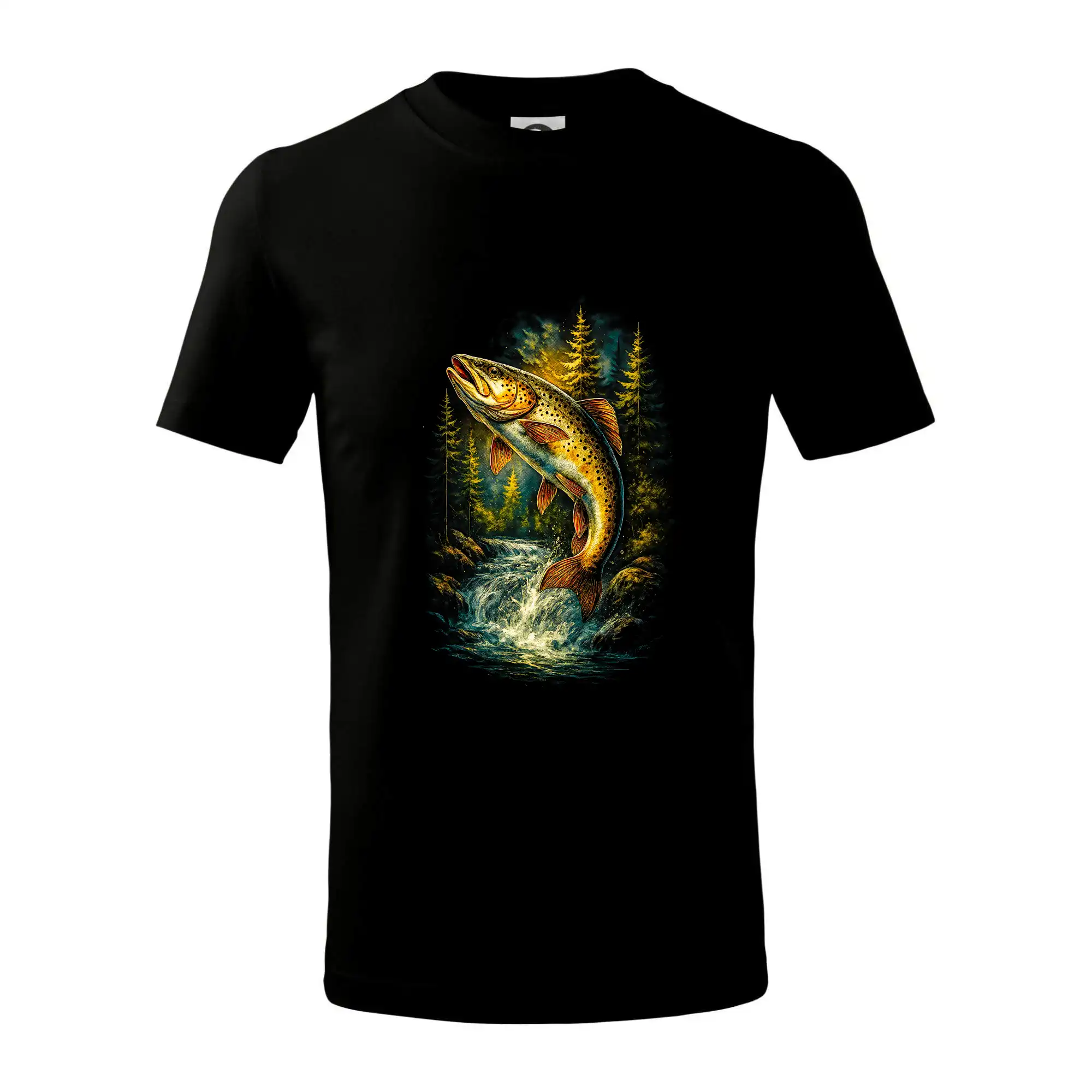 Obrázek pstruh a stromy