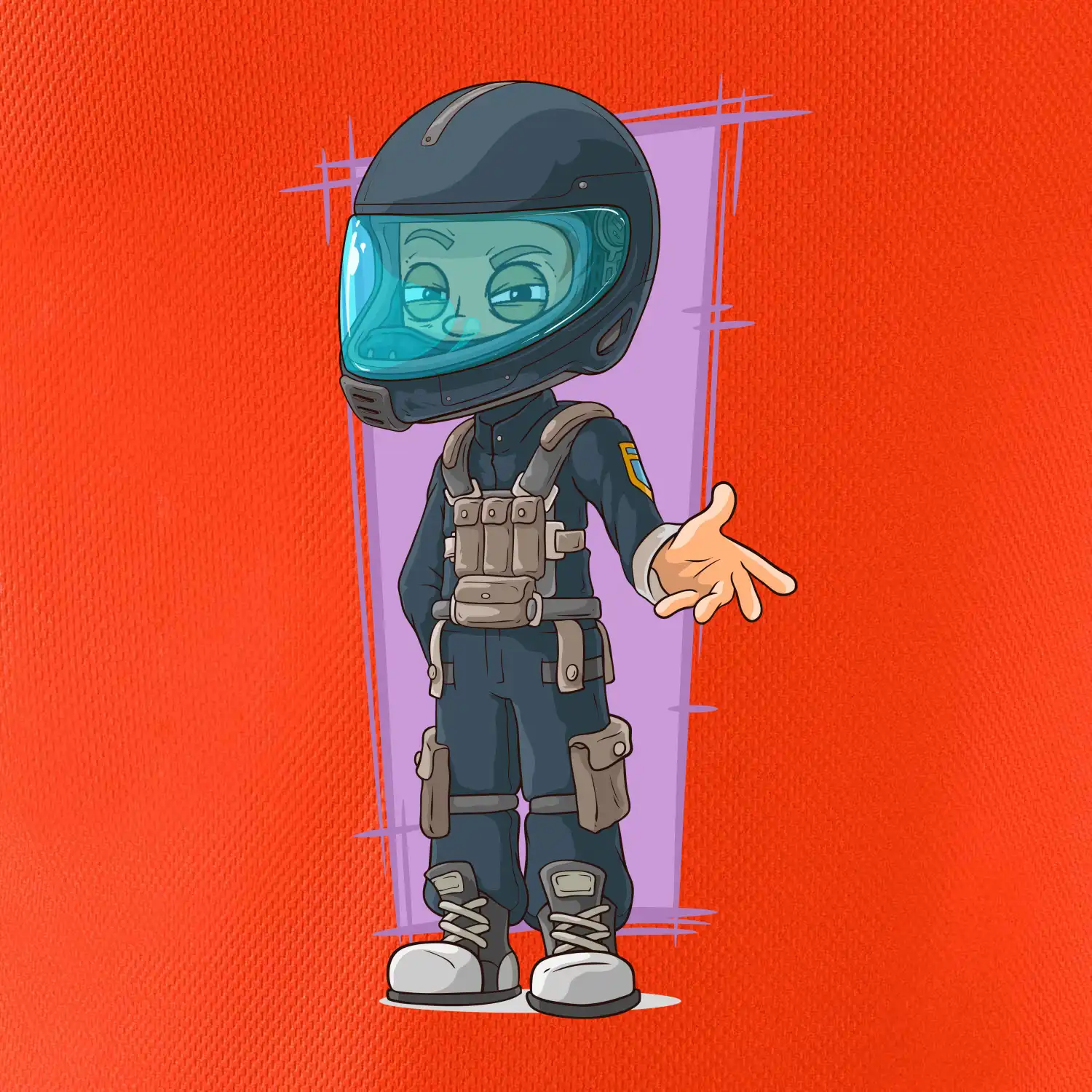 Vesmírný voják fialový