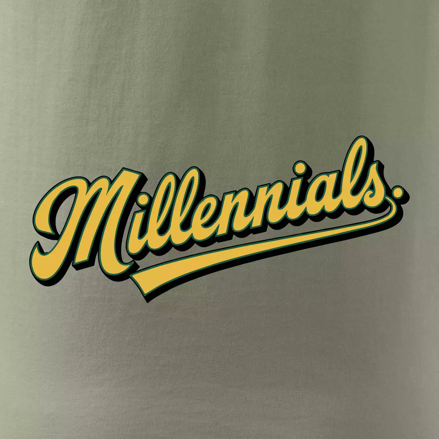 Generace Y - Millennials žlutý nápis