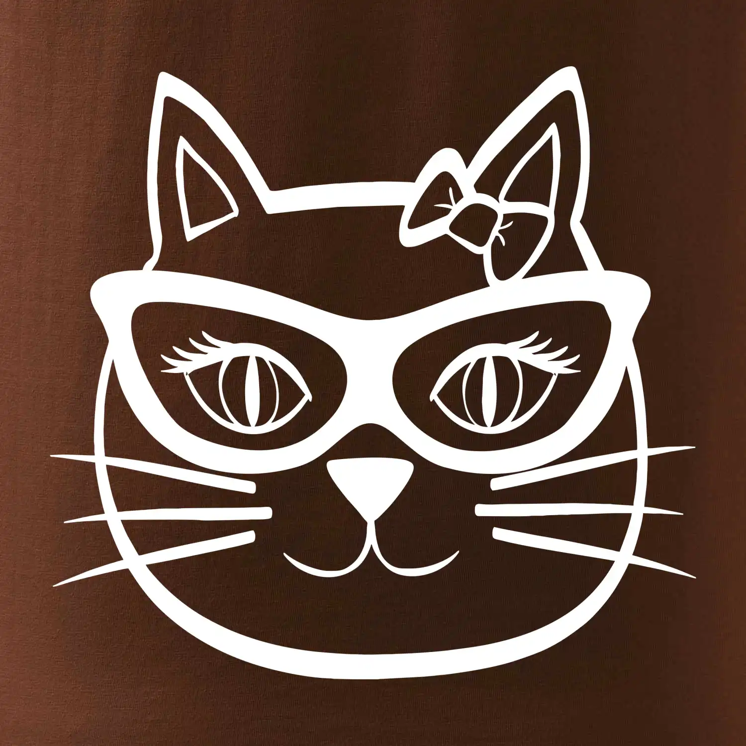 Kočičí holka s brýlemi