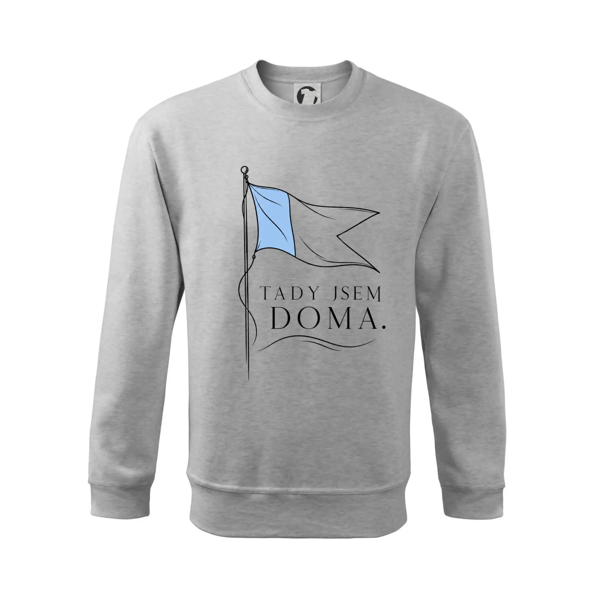 Tady jsem doma potápěčská vlajka Alfa s modrým polem