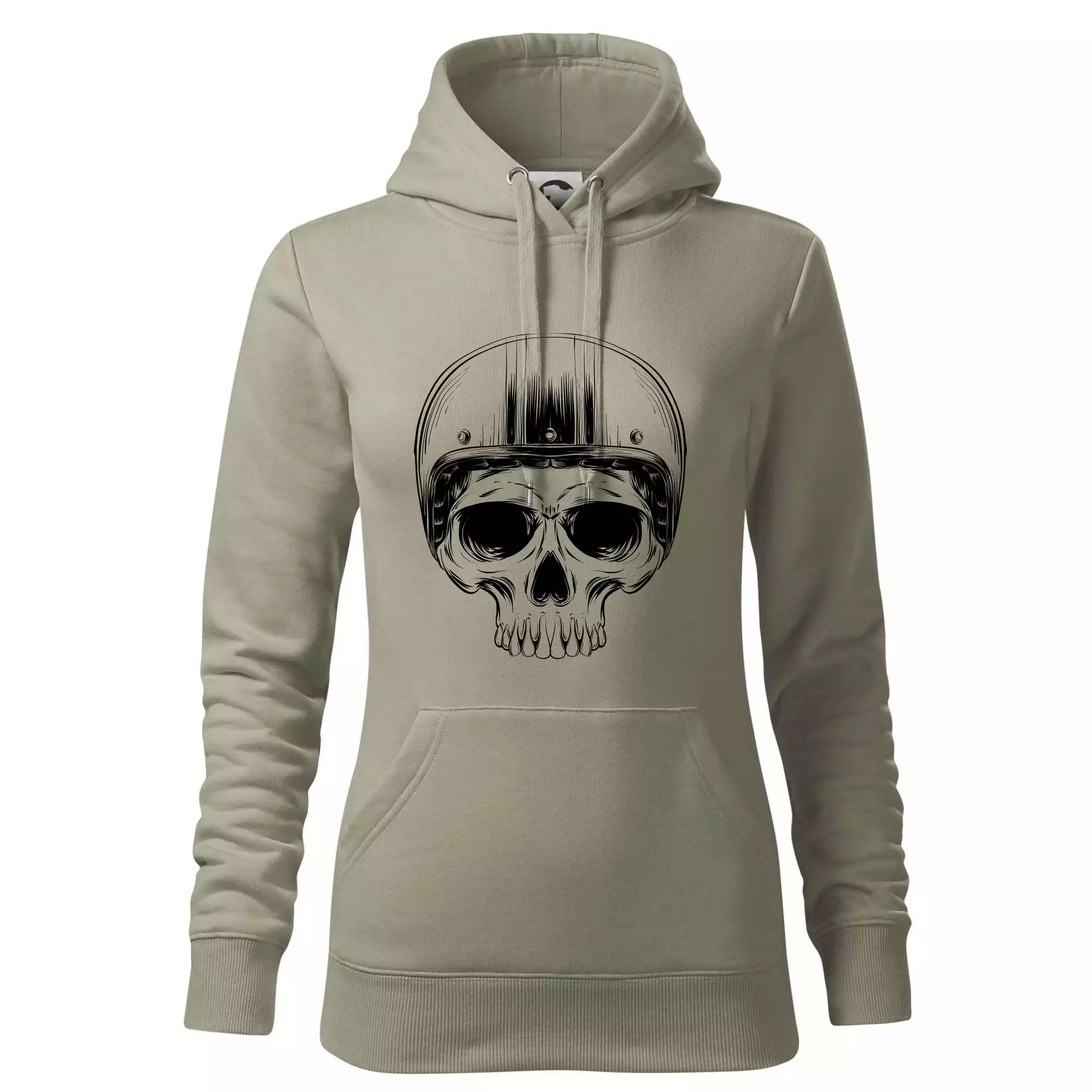 Motorkář lebka s kulatou hlavou