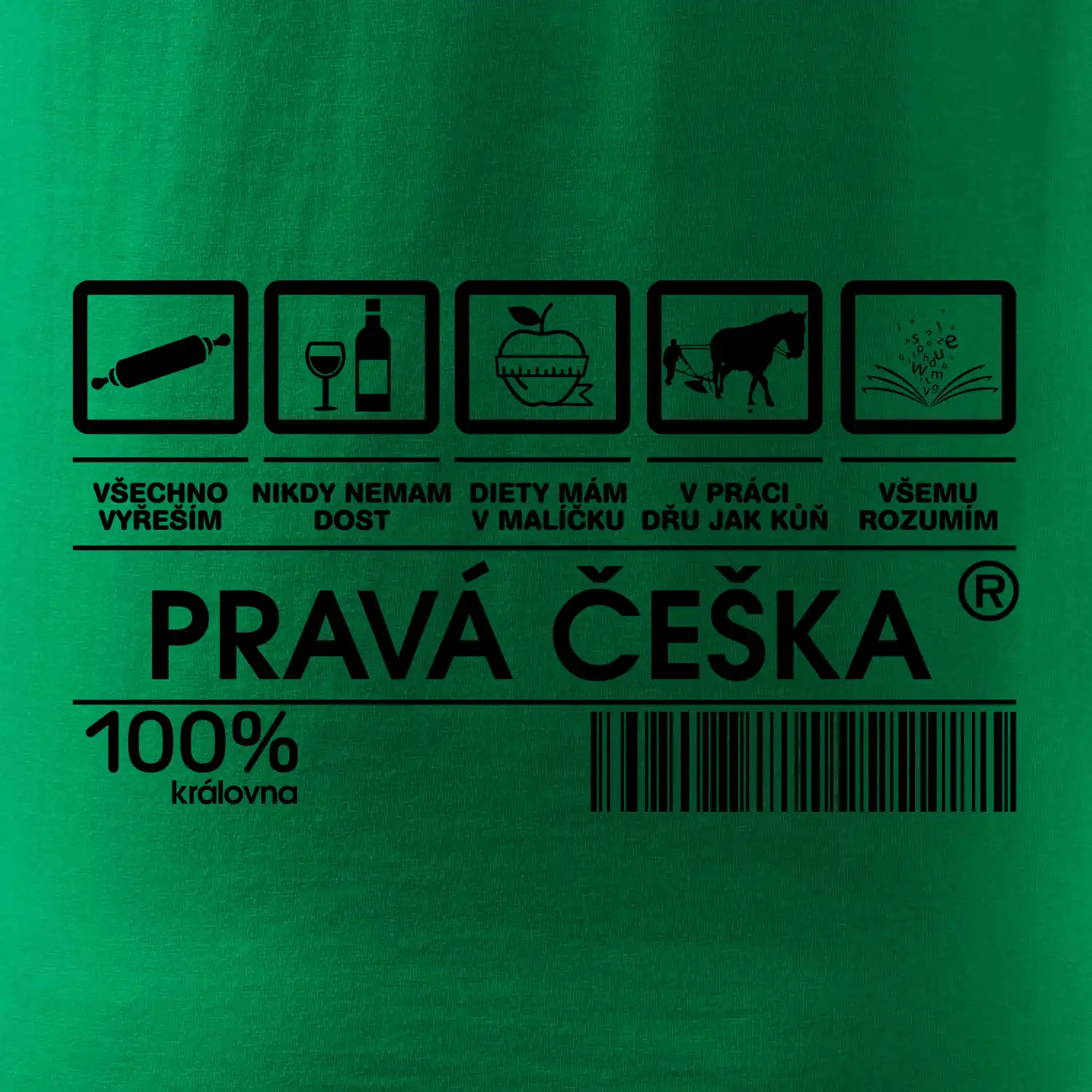 Čárový kód  - Pravá Češka