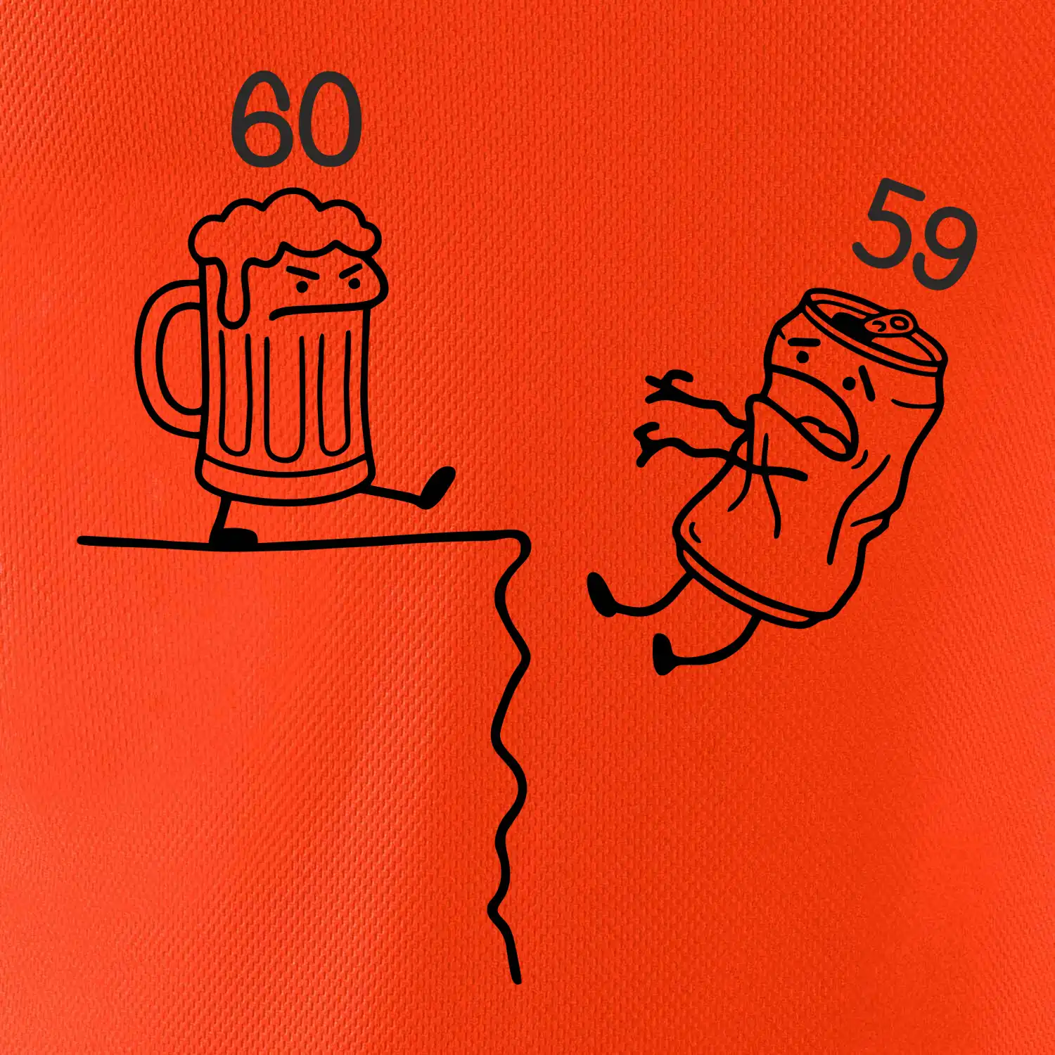 Pivo narozeniny - útes 60 let