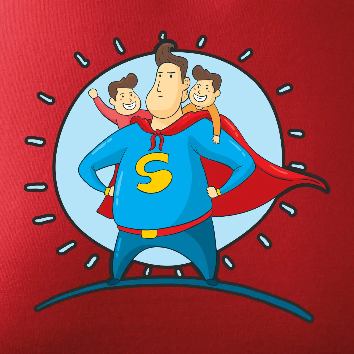 Táta superman - kluk a kluk