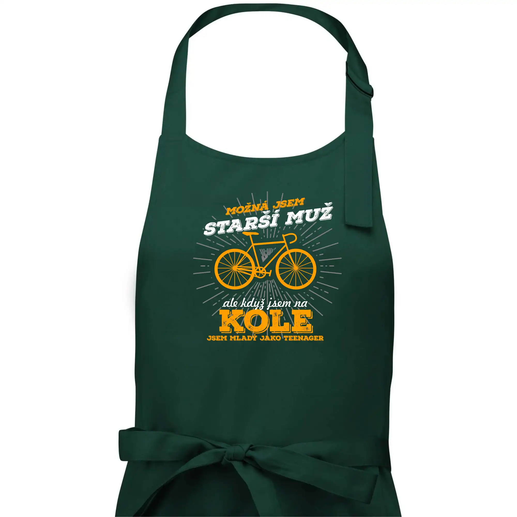 Starší muž - cyklista silniční kolo