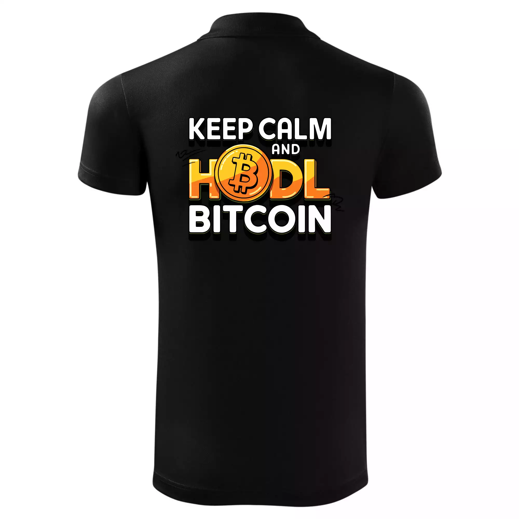 3D nápis Keep Calm and HODL Bitcoin