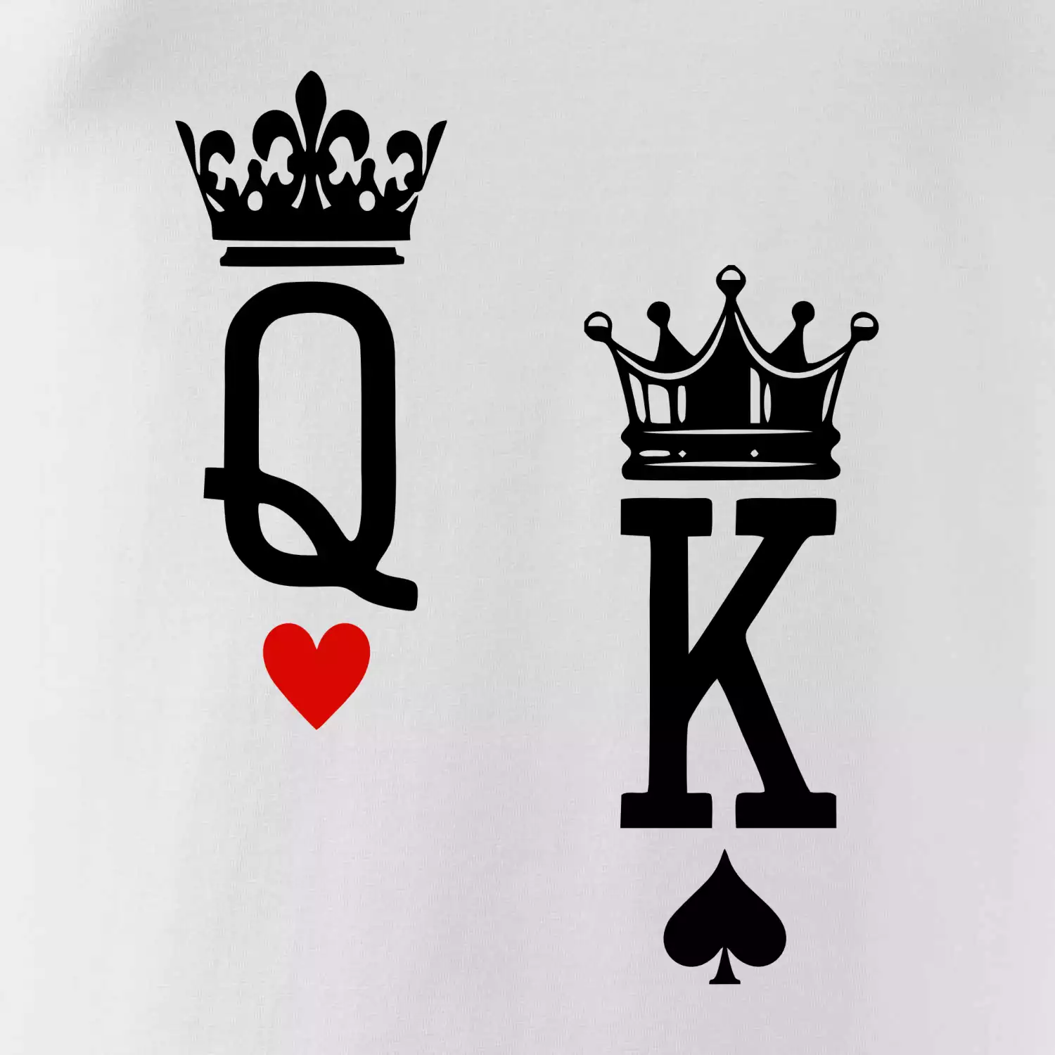 King & Queen logo na prso