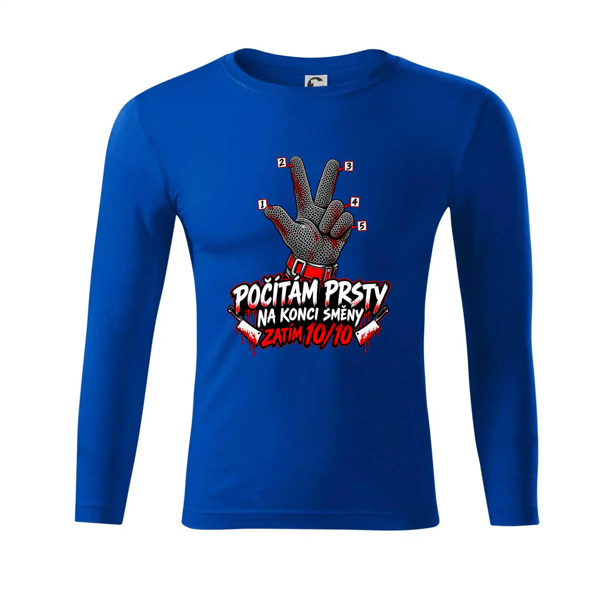 Řezník počítám prsty na konci směny