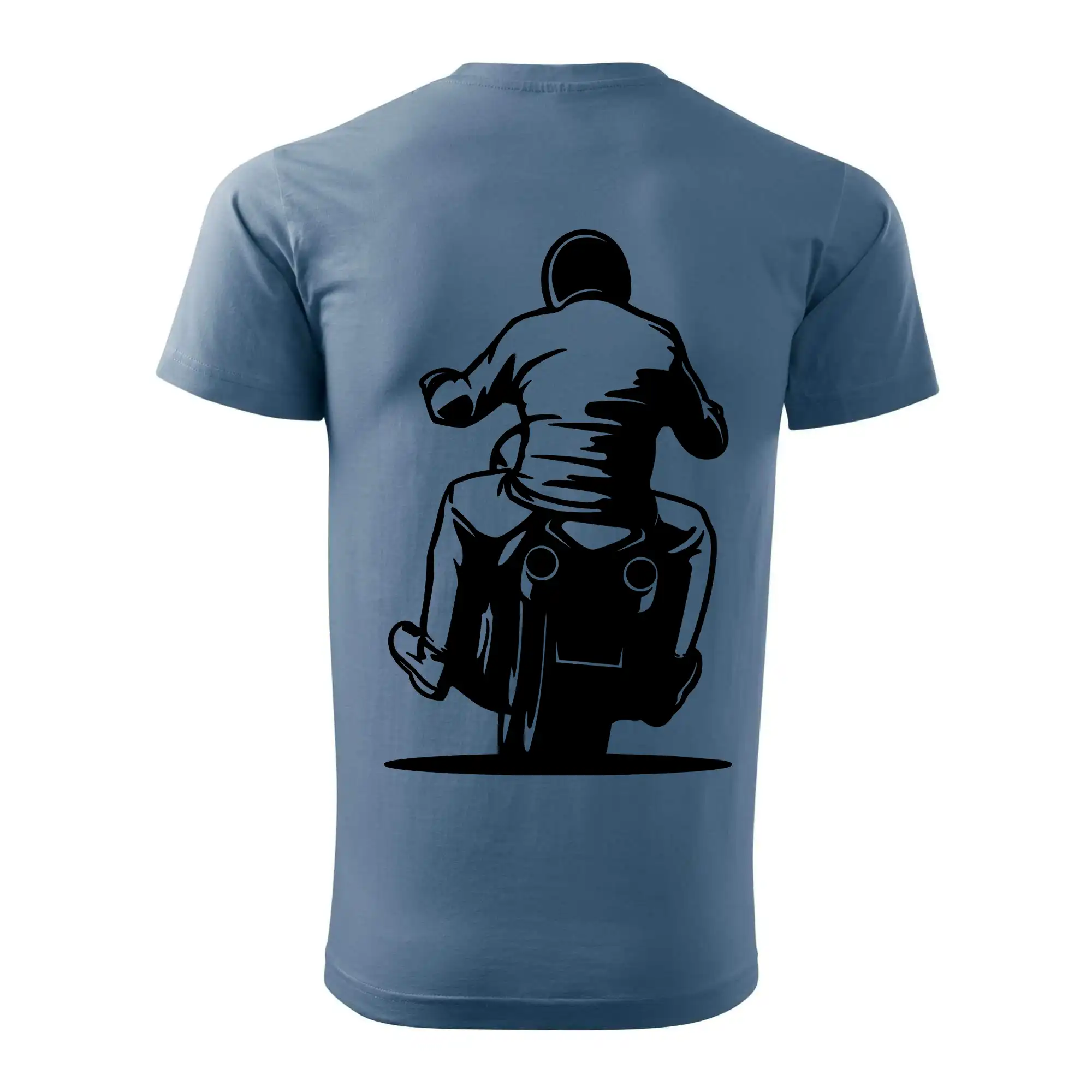 Motorkář na zádech - chopper