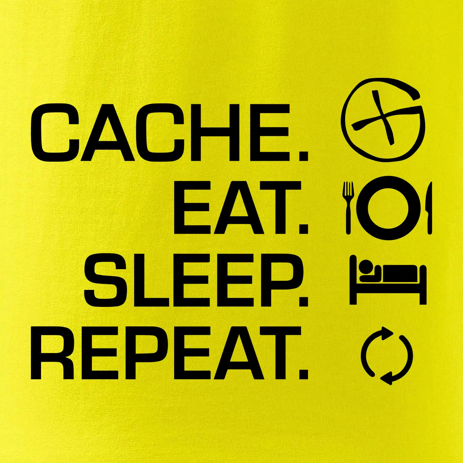 Eat sleep repeat Cache