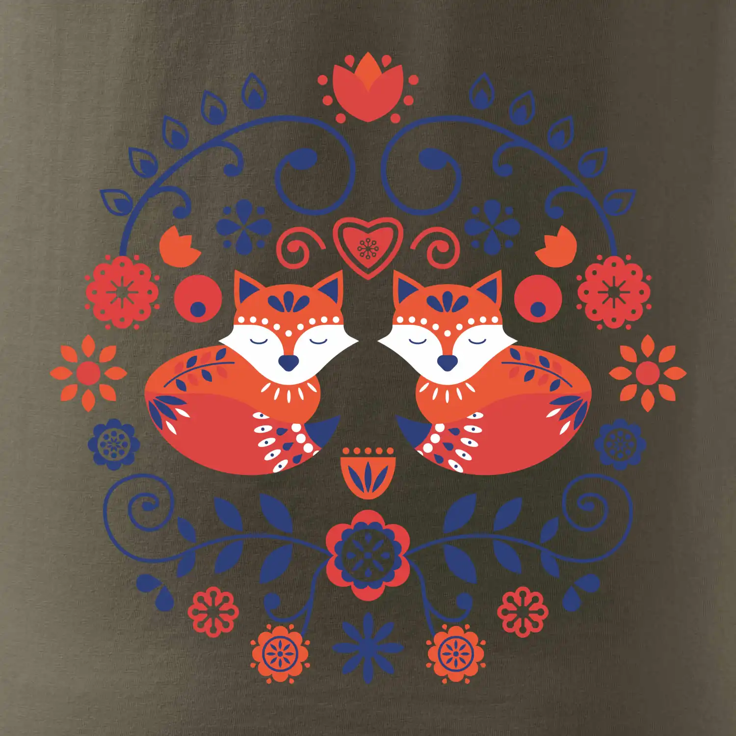 Folklor - dvě lišky