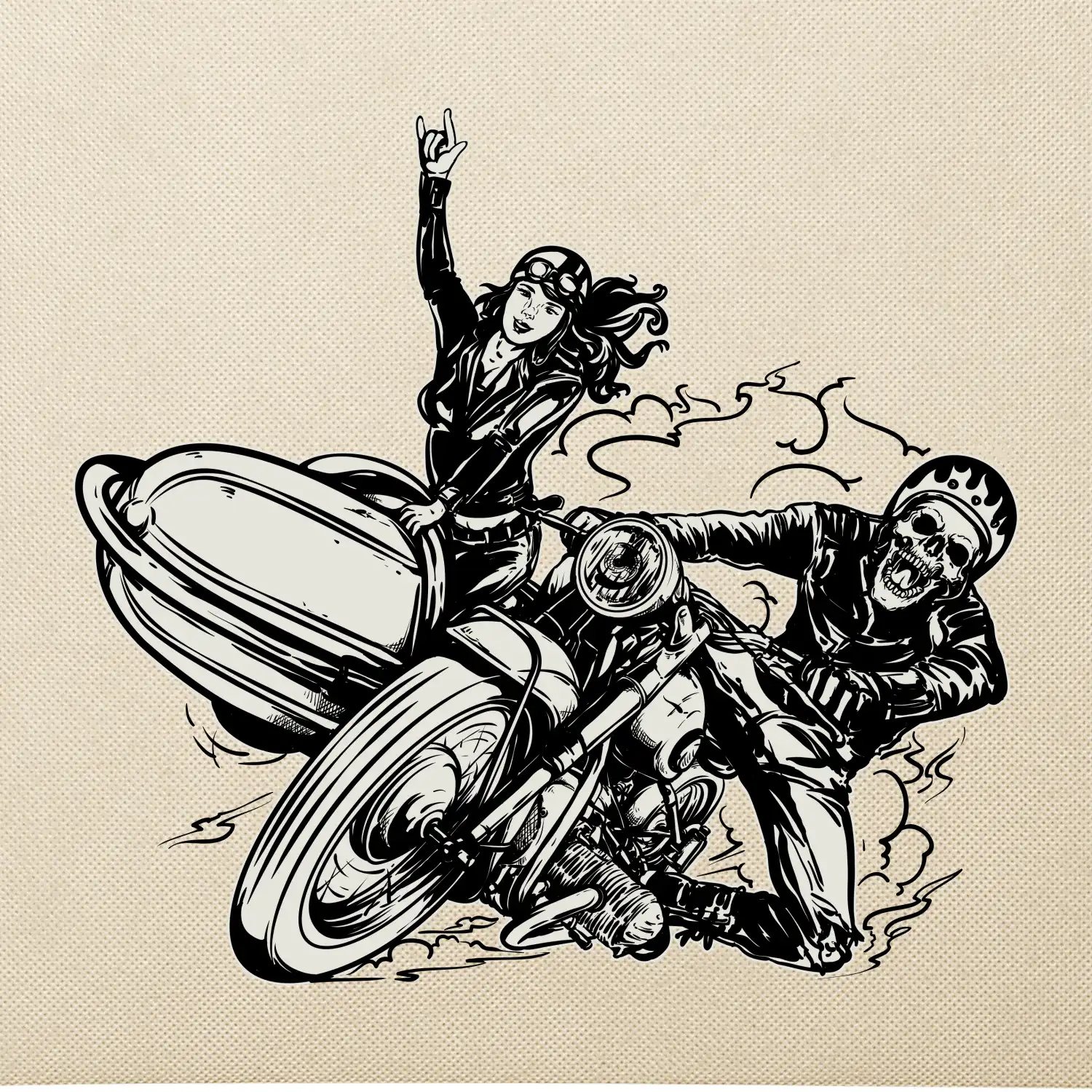 Motorka se sajdkou
