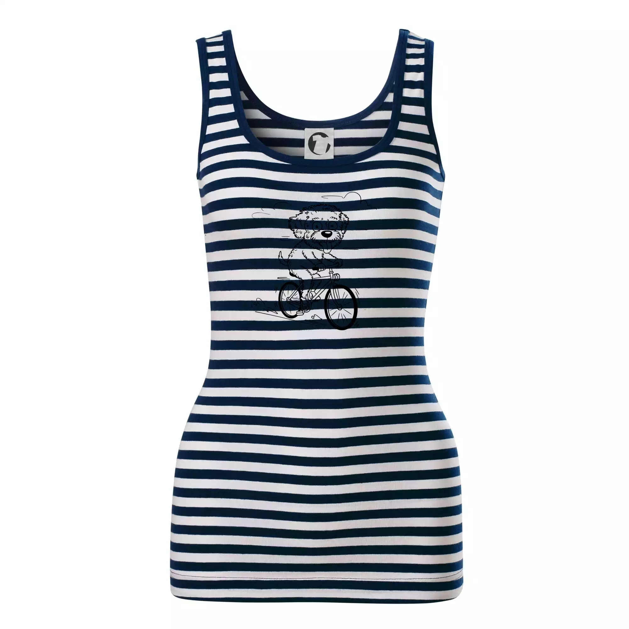 Lagotto romagnolo karikatura na kole černá