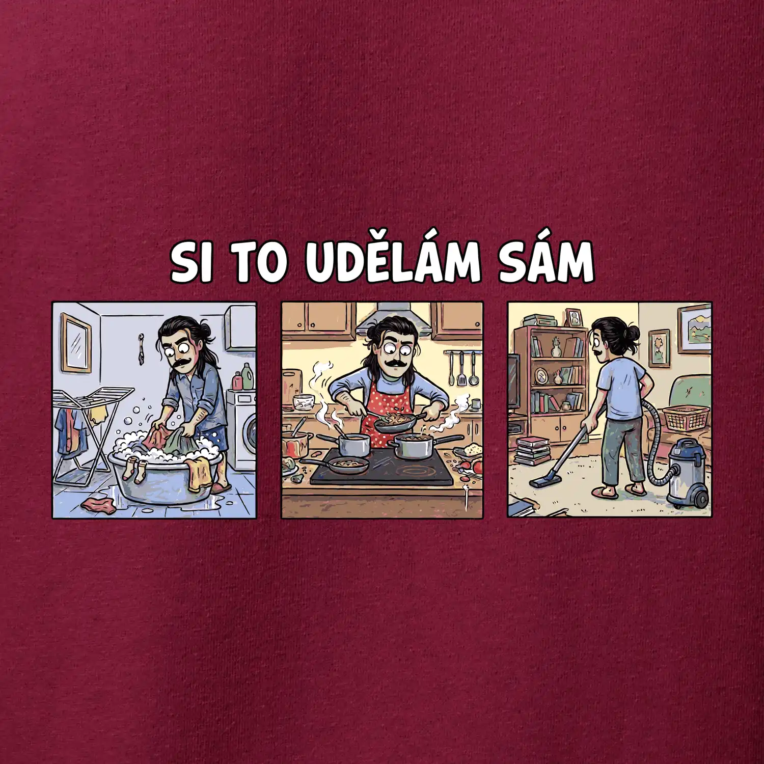 Si to udělám sám - dlouhé vlasy a knír