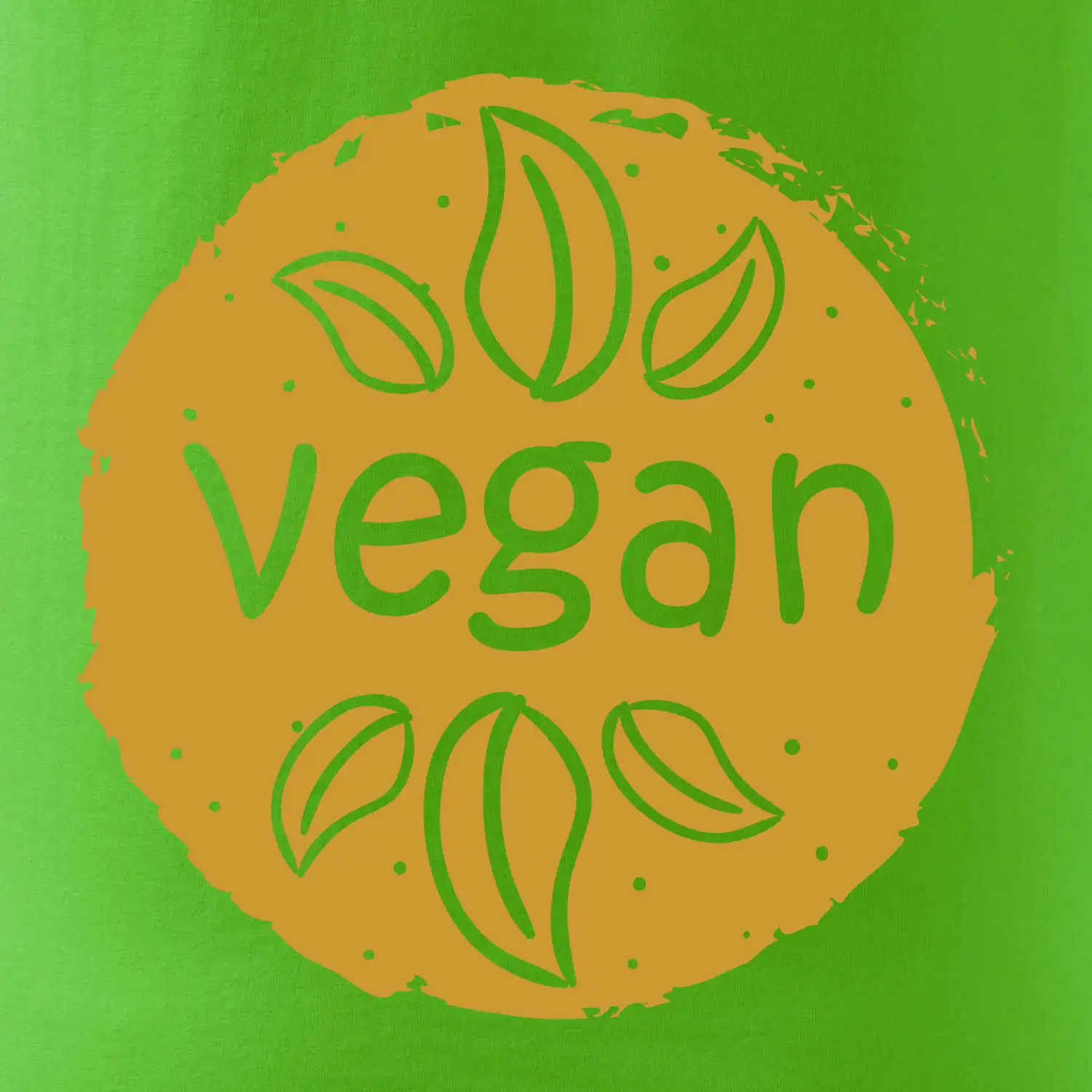 Vegan hnědá kruh