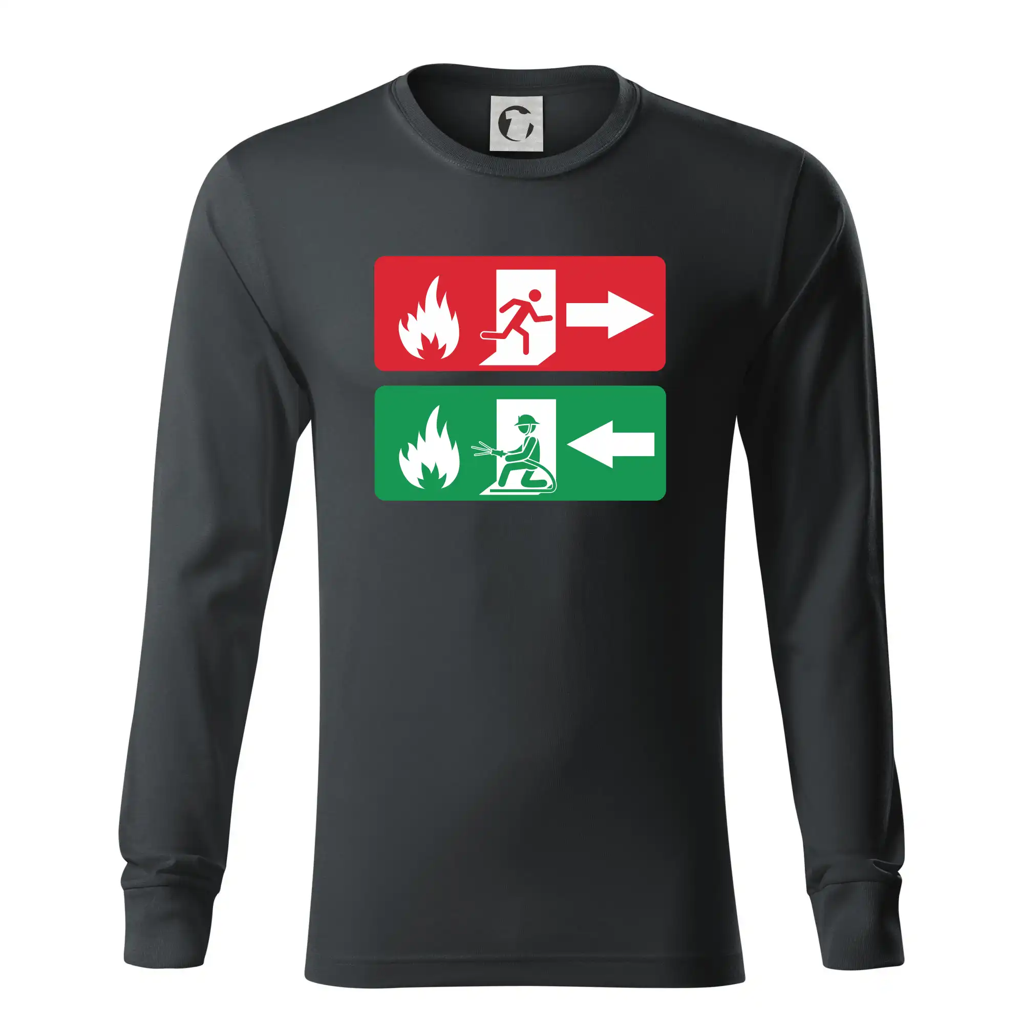 Lidé utíkají, hasiči přibíhají