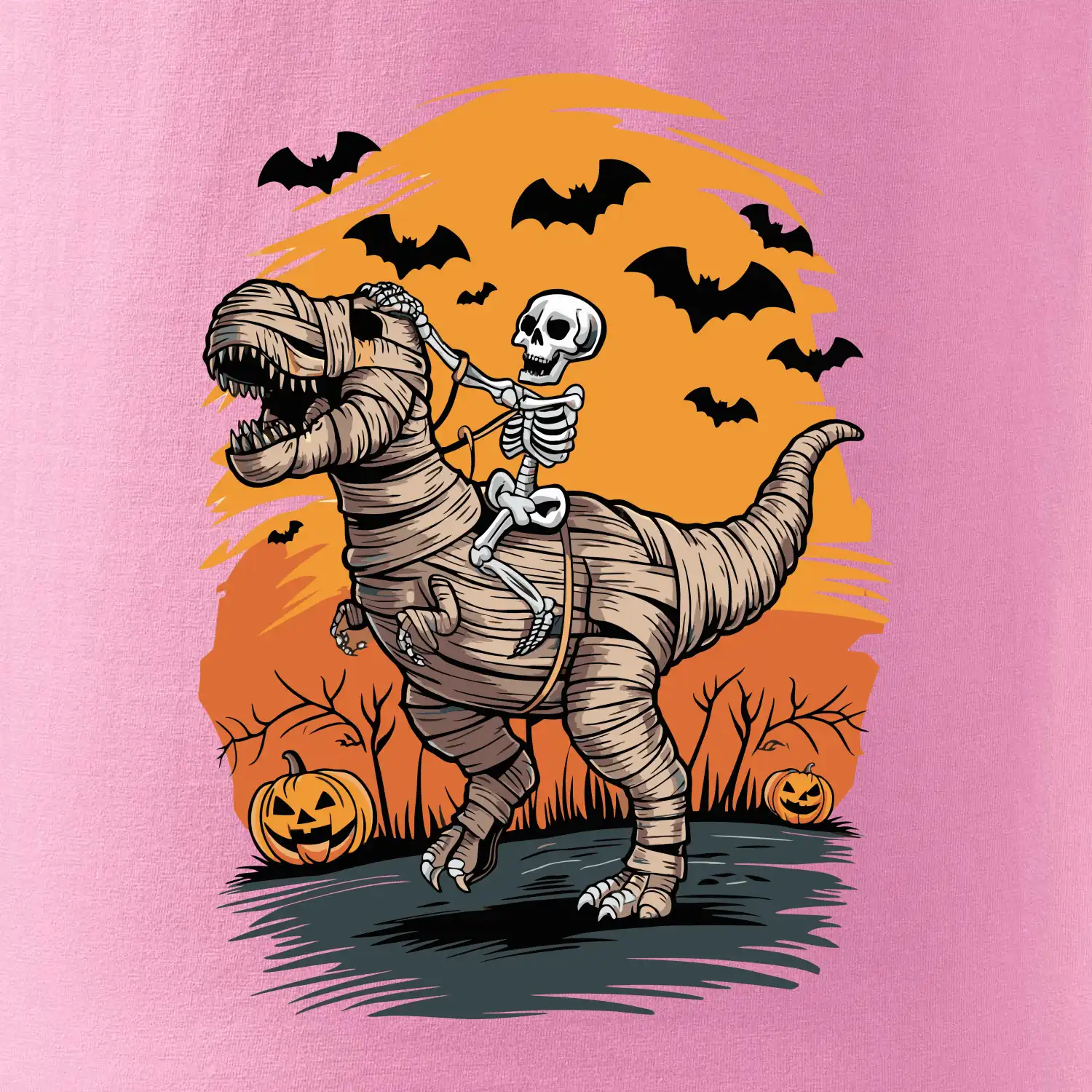 Halloween - dinosaurus a kostra