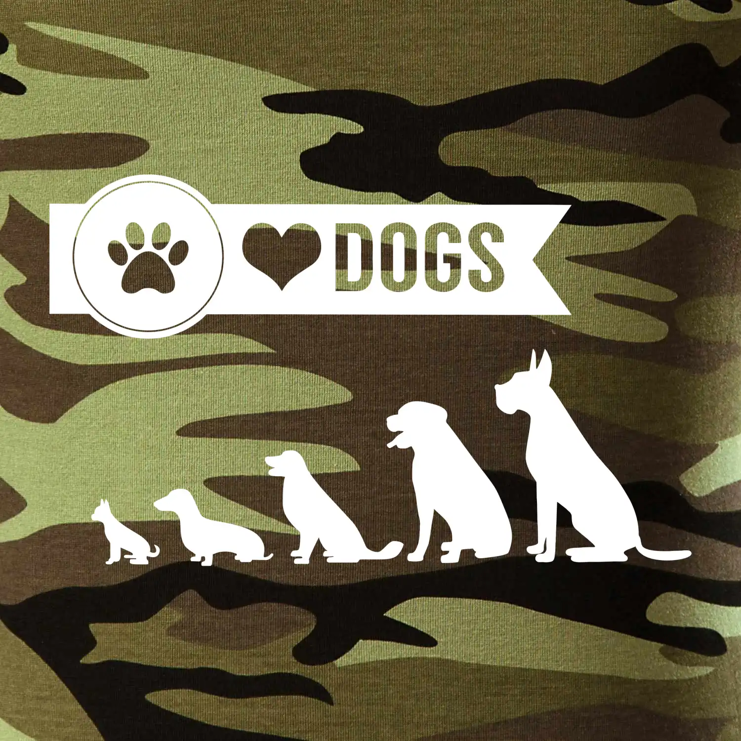 I love dogs - tlapka