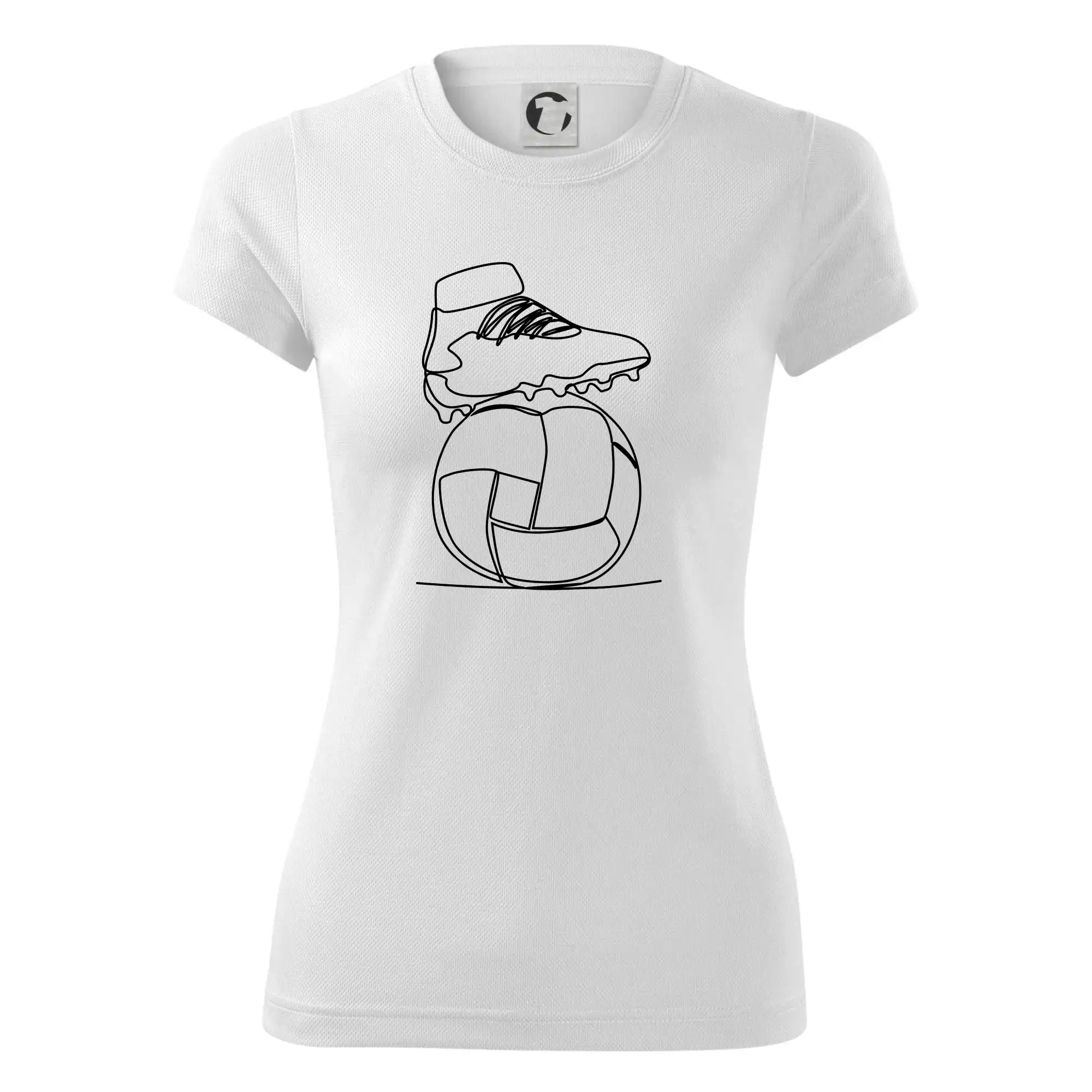 Fotbalový míč kopačka jedním tahem