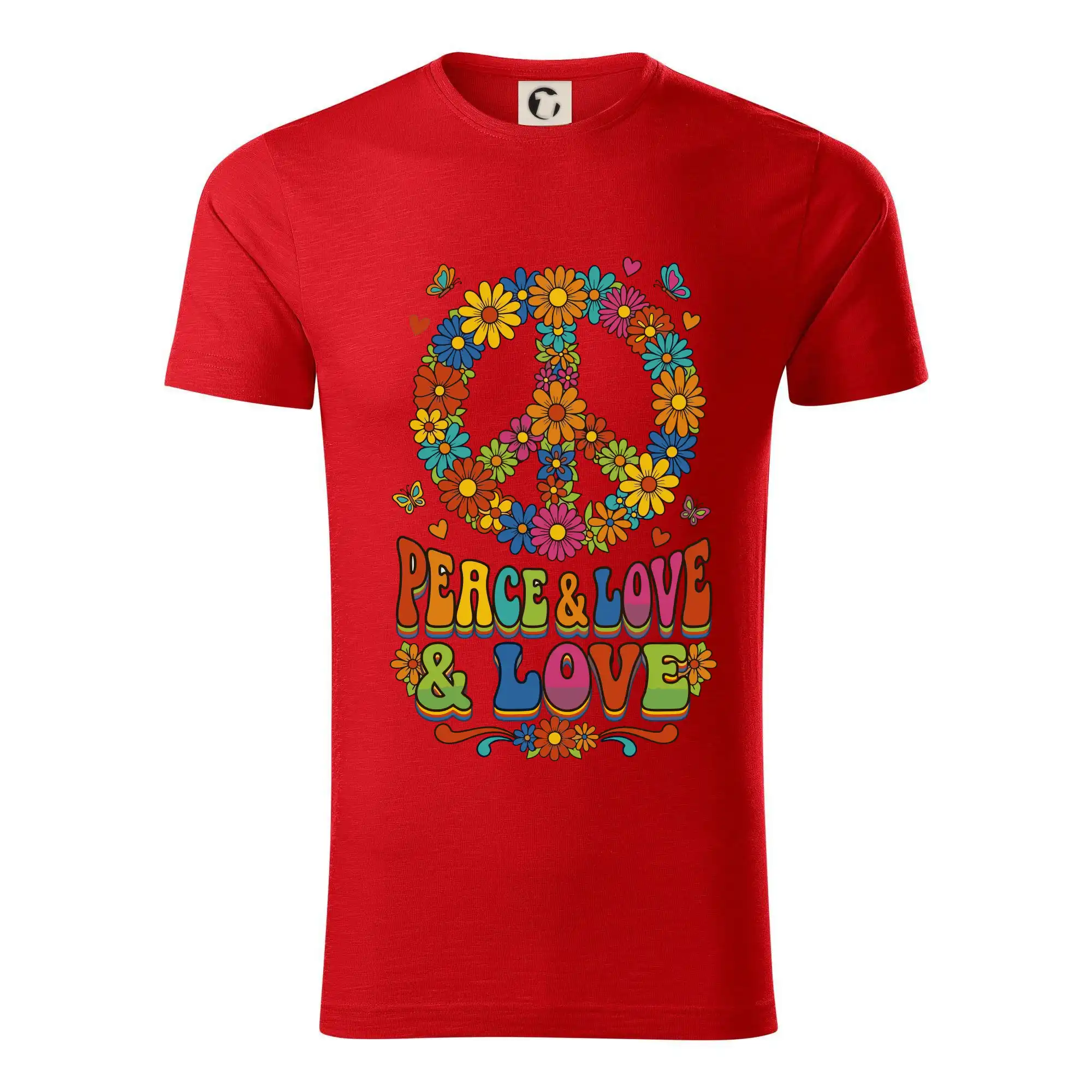 Peace and love - na výšku s květy