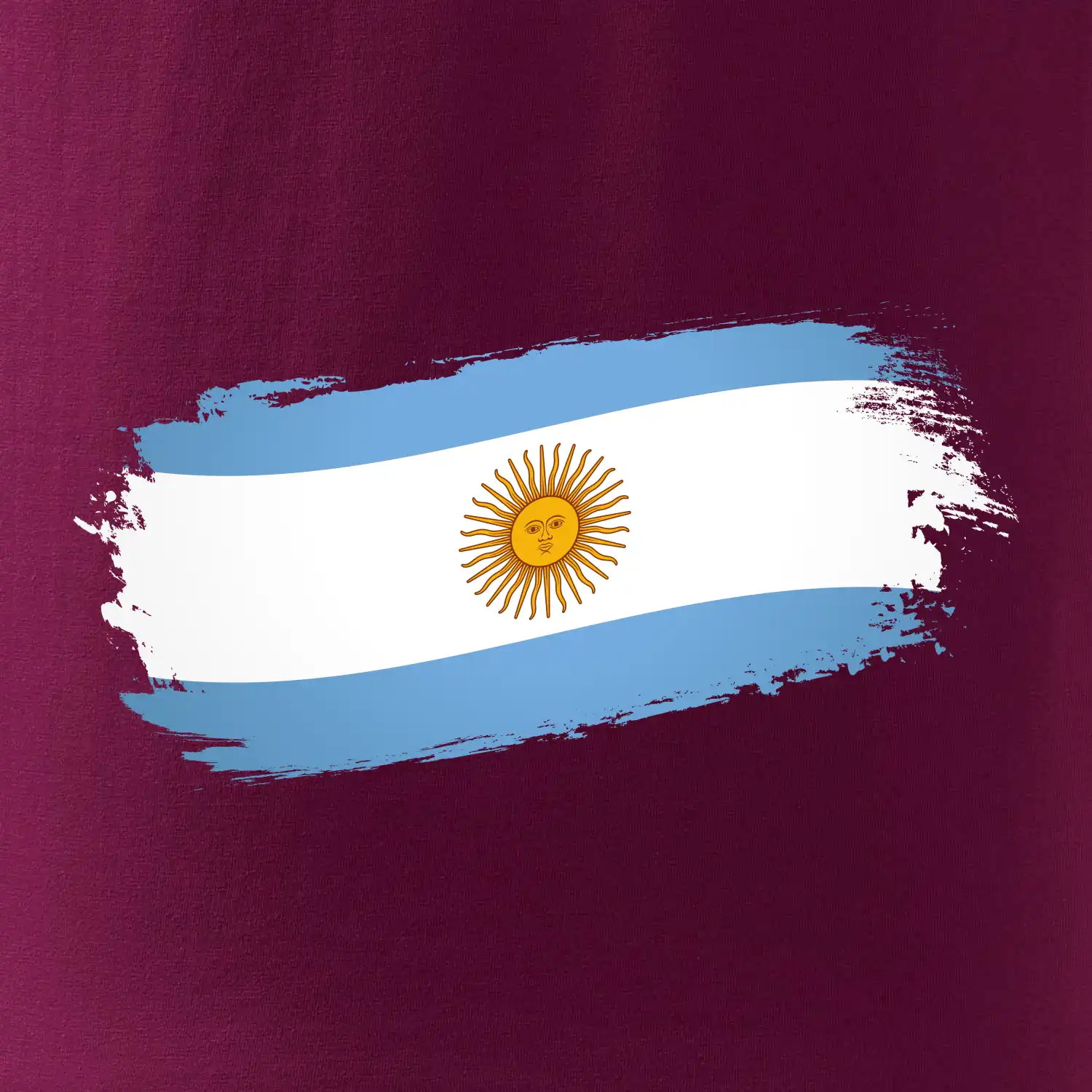 Argentina vlajka okousaná