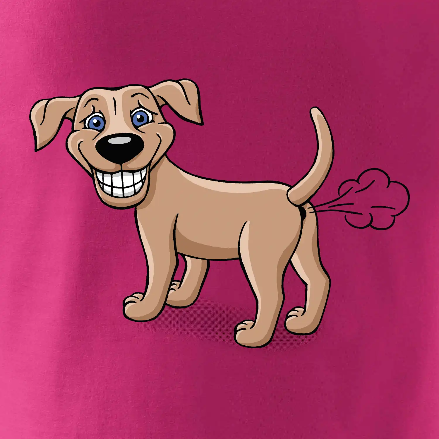 Prdící pes kreslený (Hana-creative)