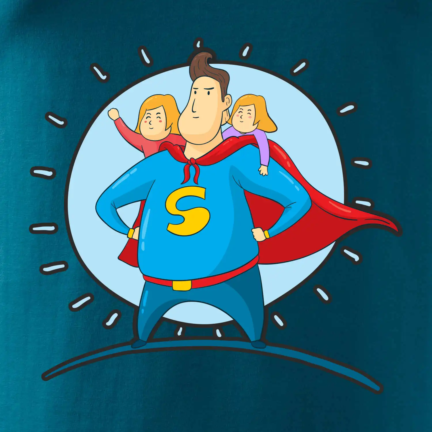 Táta superman - holka a holka