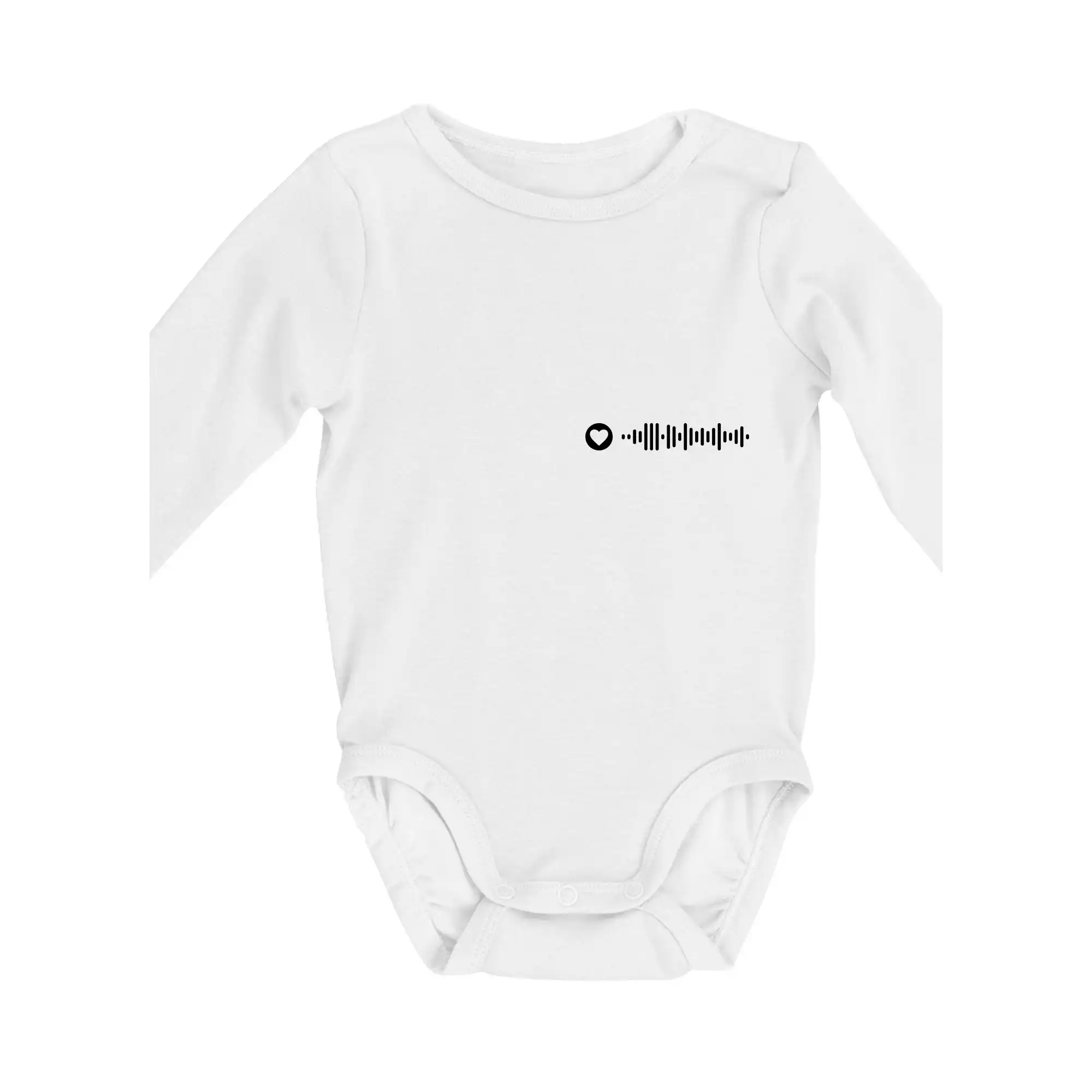 Zamilovaný Spotify kód na prsu