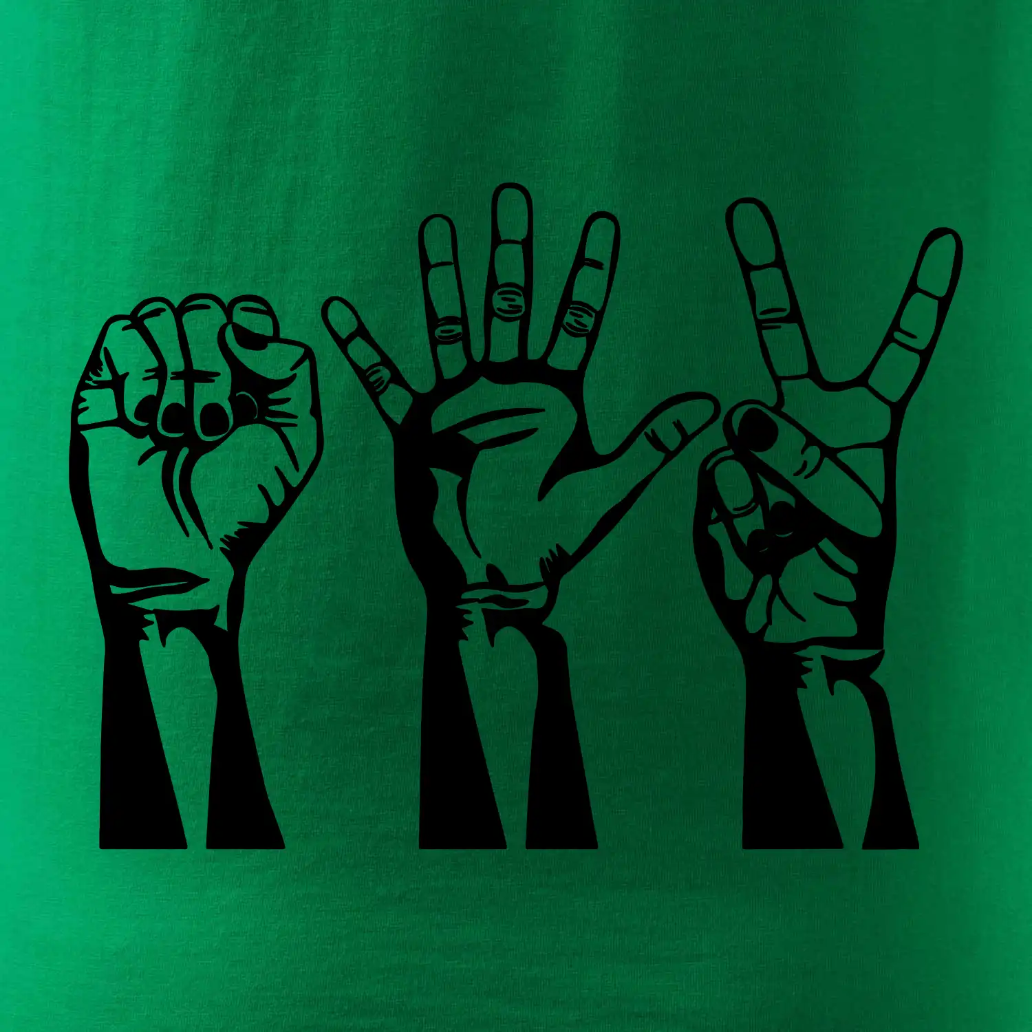 Kámen nůžky papír černé