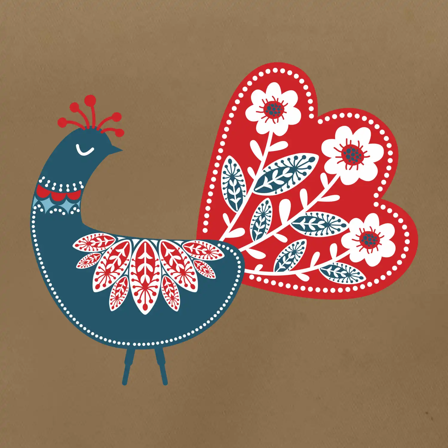 Folklor - páv modrý