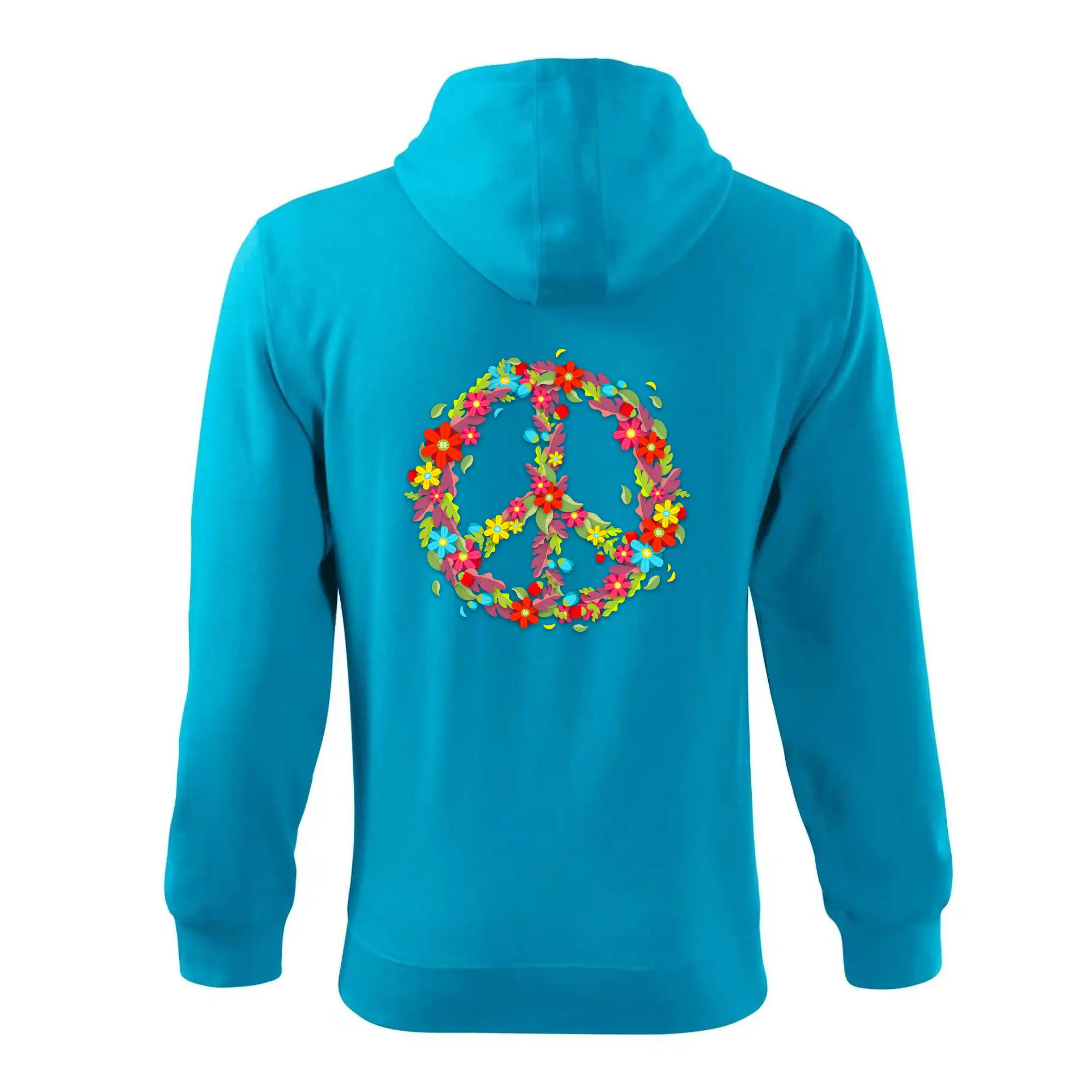 Peace symbol červené květiny