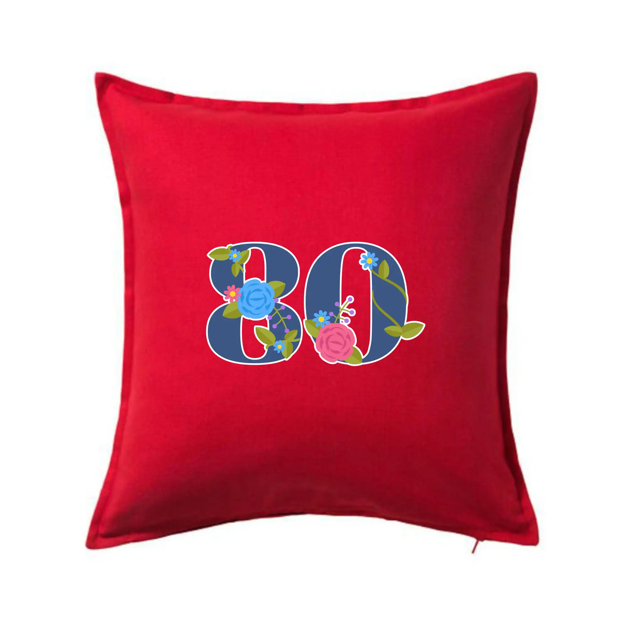 Květinové číslo kreslené - 80