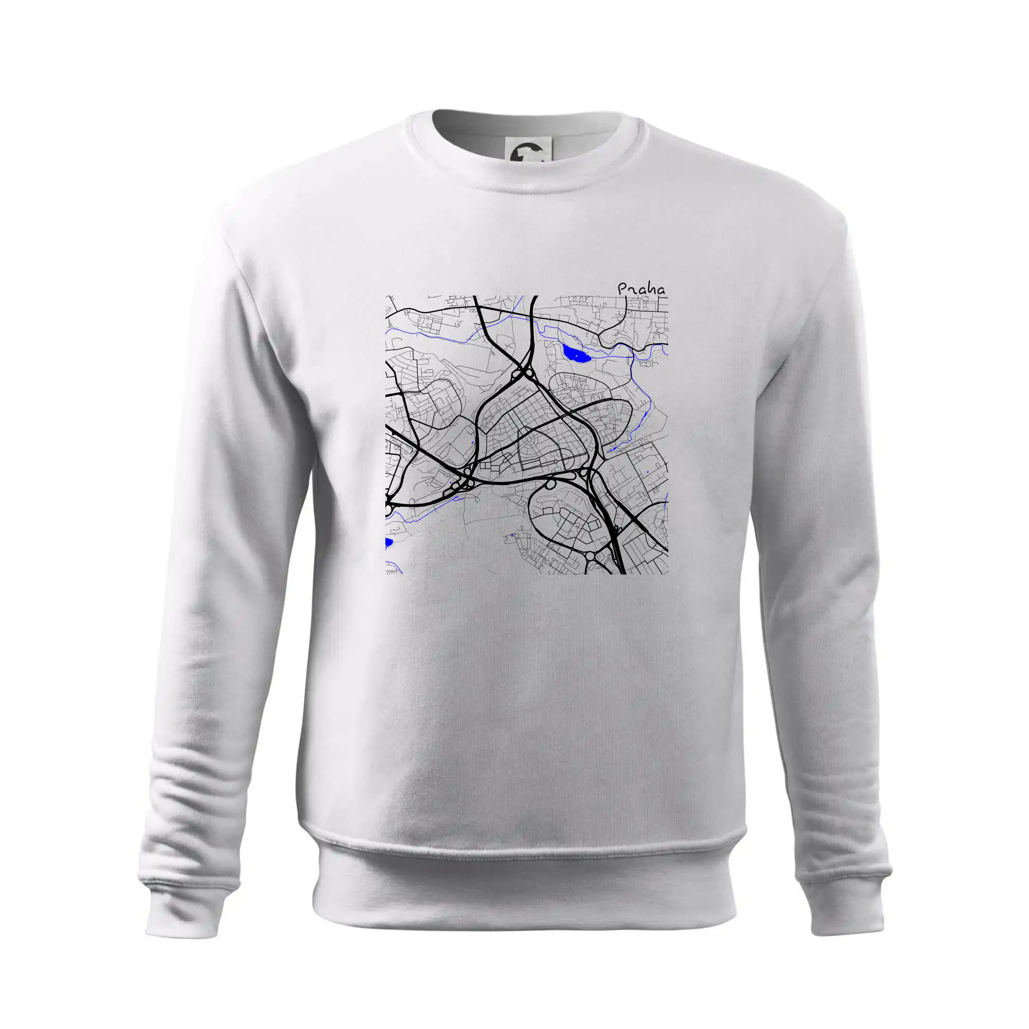 Praha - 14100 mapa s vodními toky