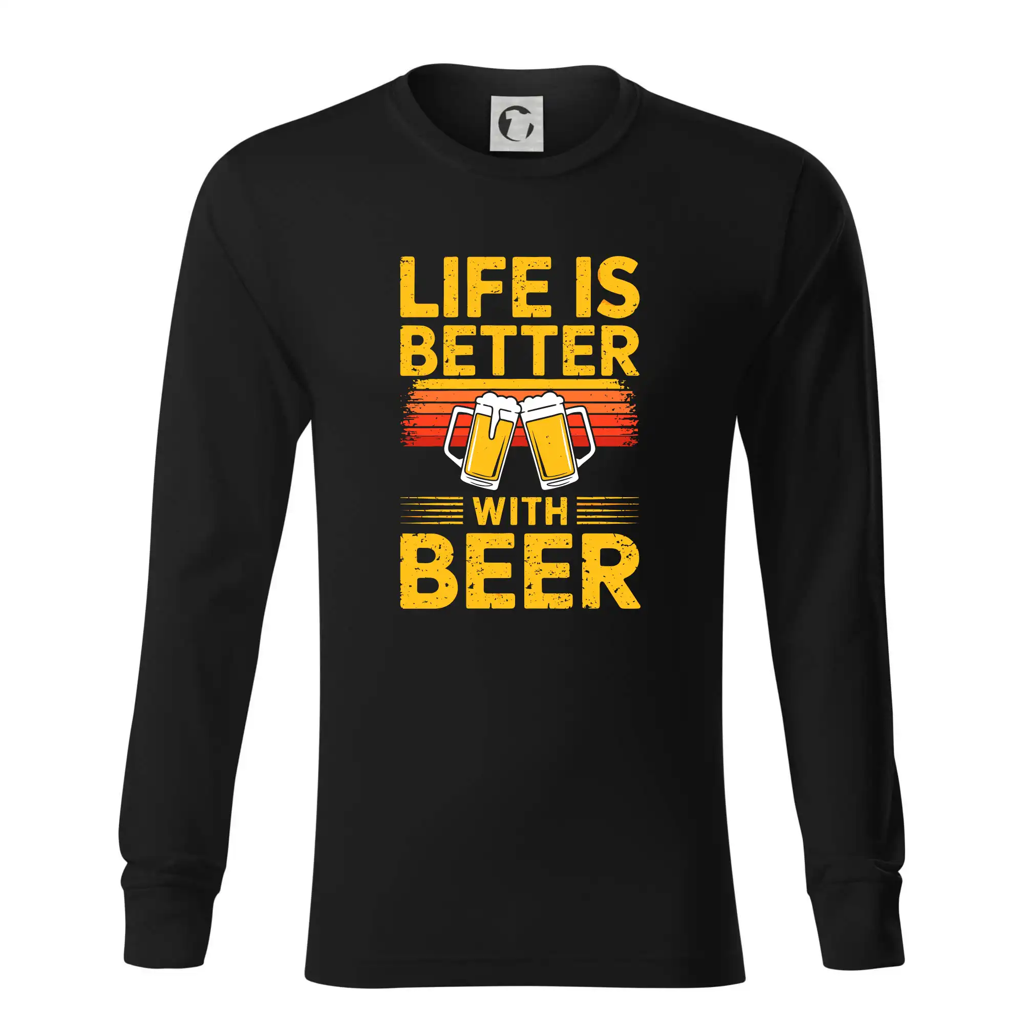 Life is better with beer - oranžové