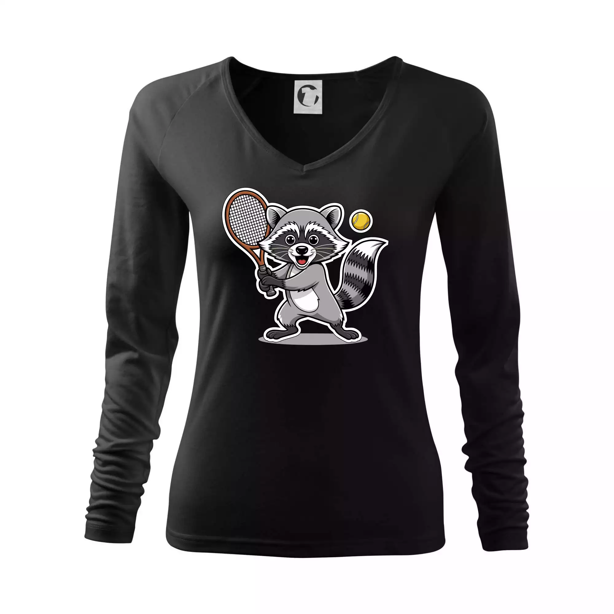 Mýval hraje tenis kreslený