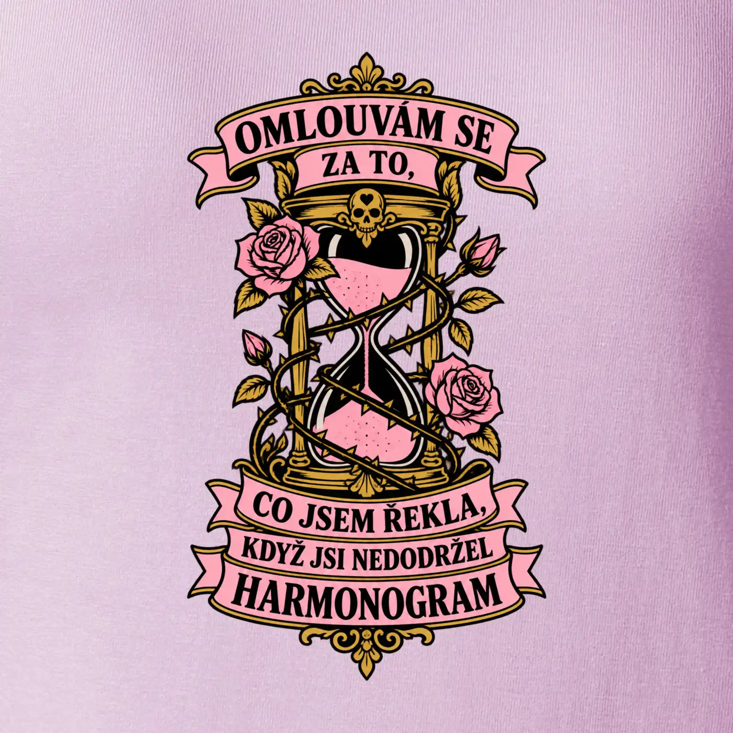 Omlouvám se za to, co jsem řekla, když jsi nedodržel harmonogram