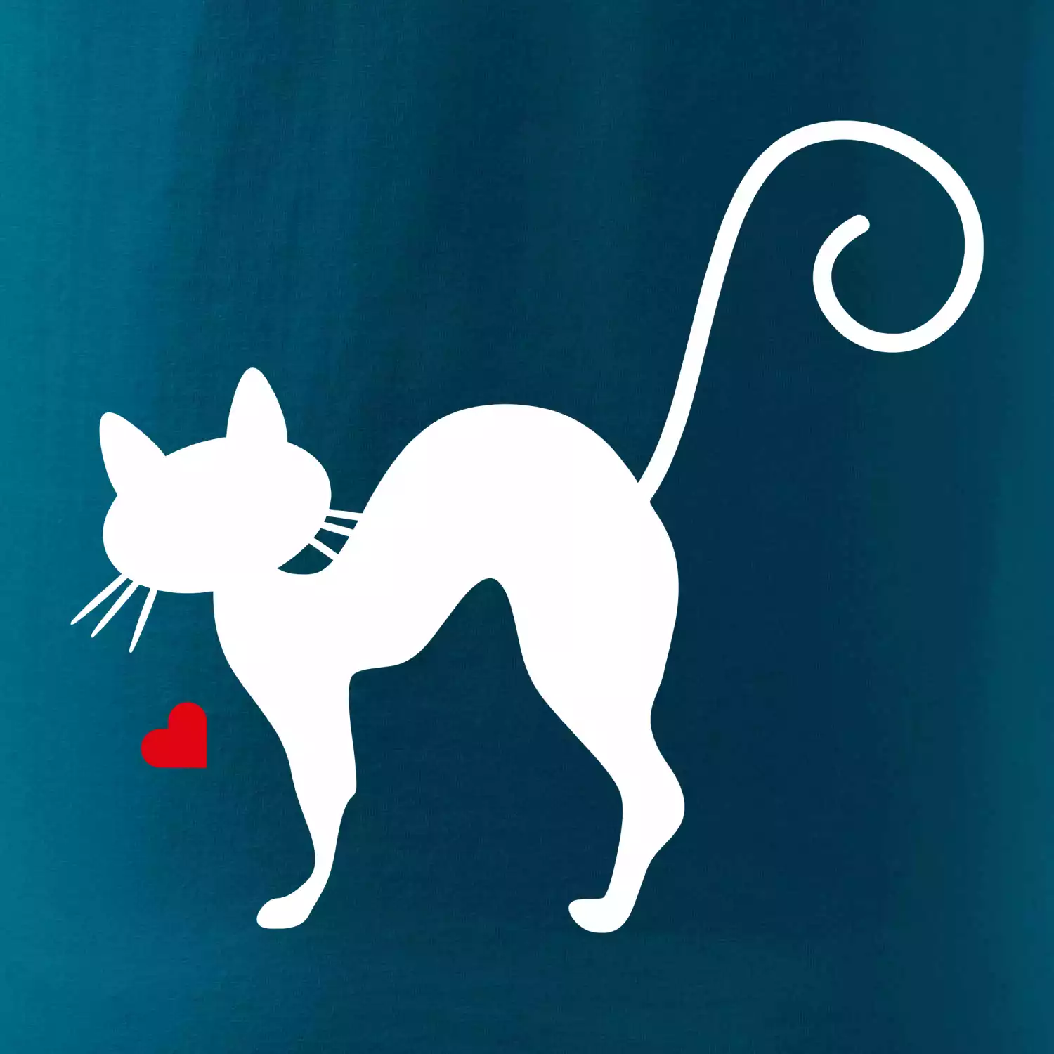 Zamilovaná kočka prohnutá