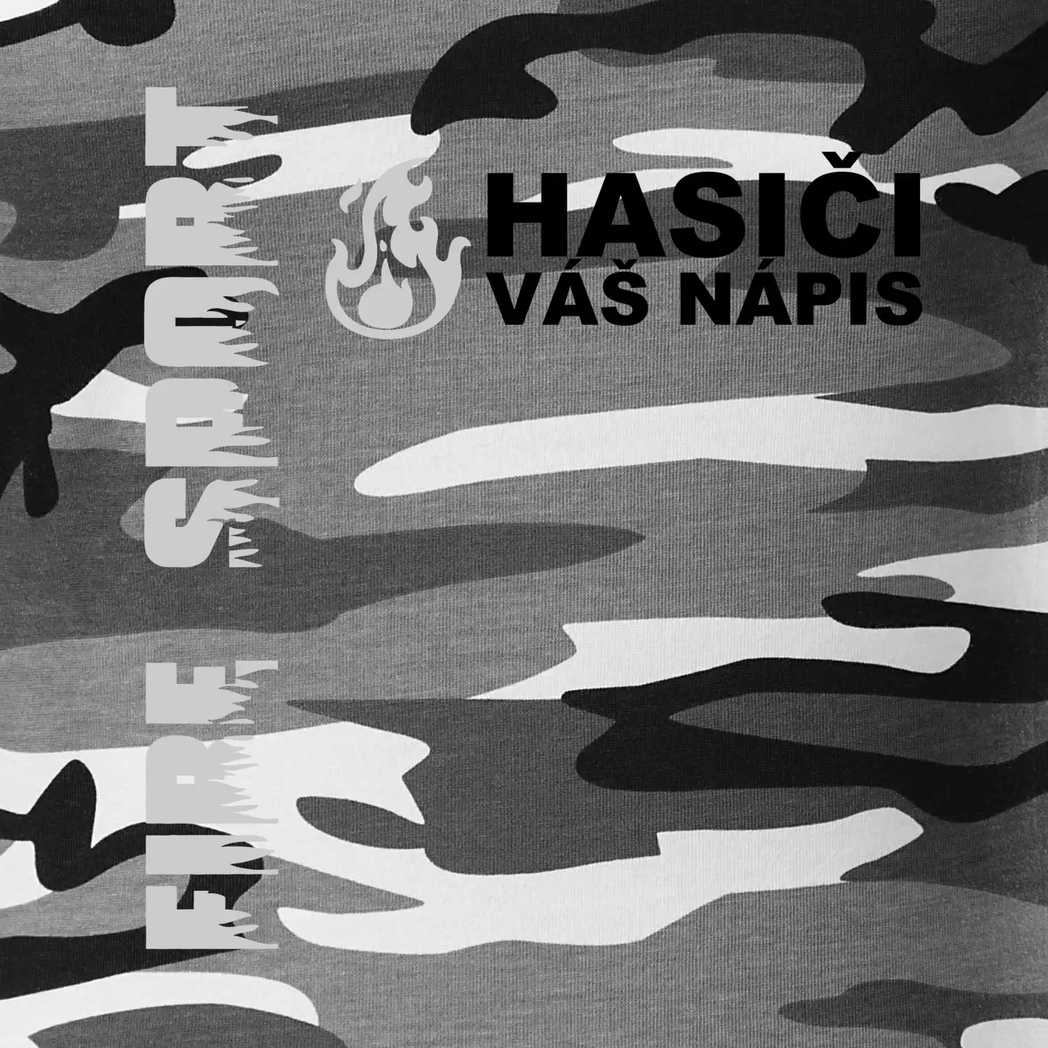 Hasiči REFLEXNÍ (oheň, Firesport, název sboru - vlastní nápis)