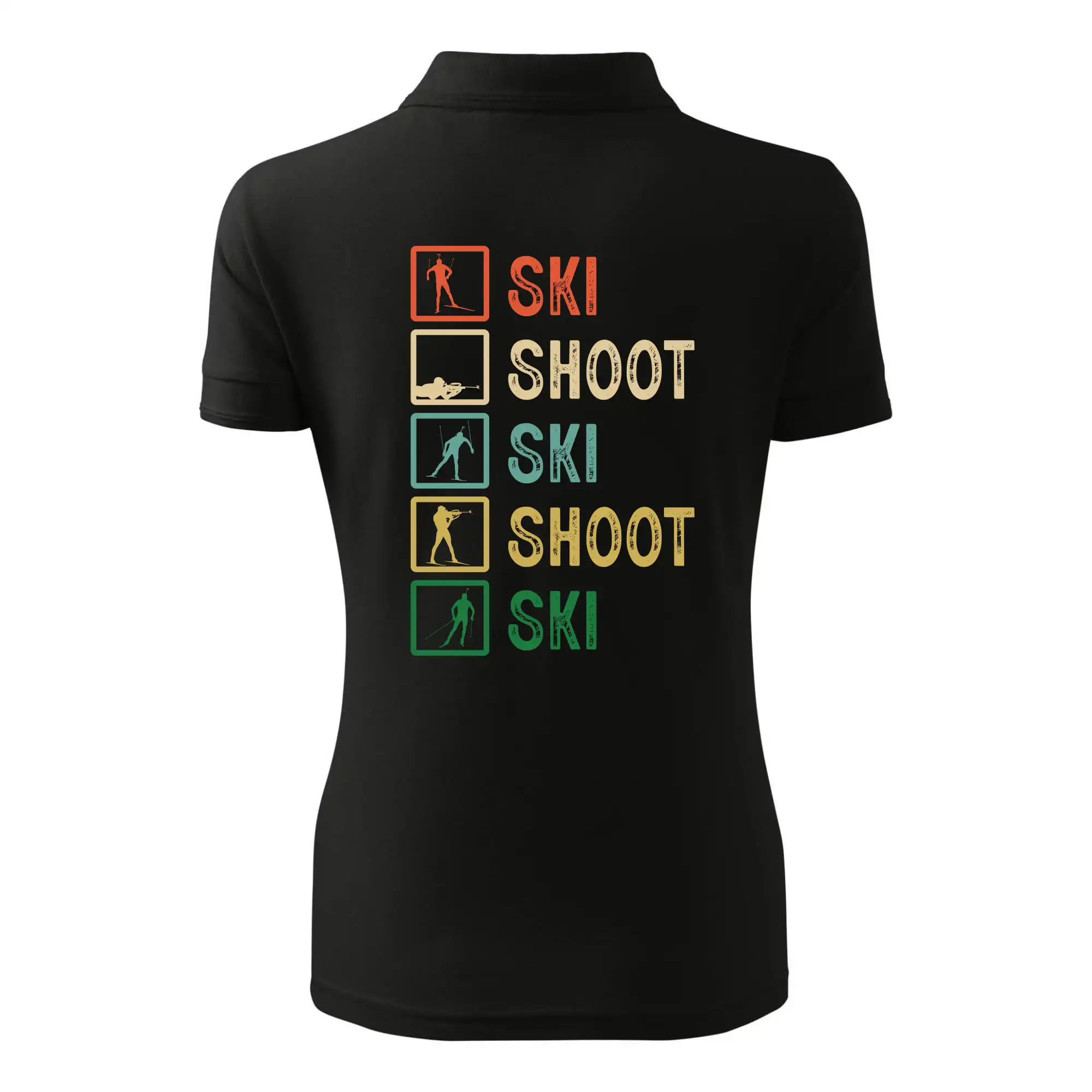 Biatlon ski shoot ski