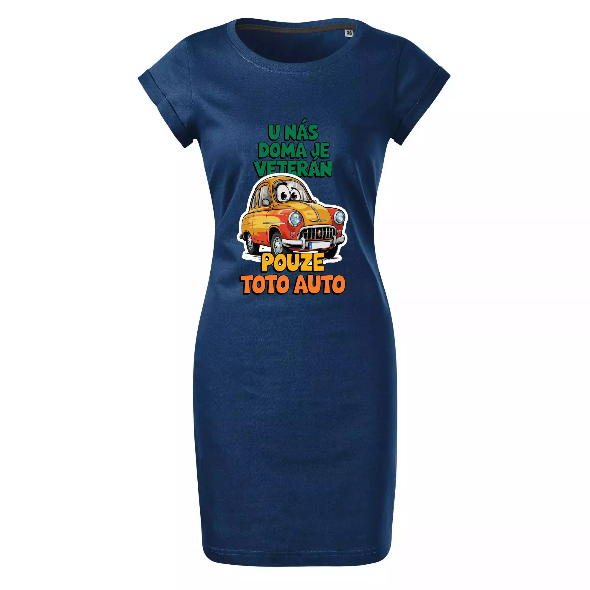 U nás doma je veterán pouze toto auto barevný nápis