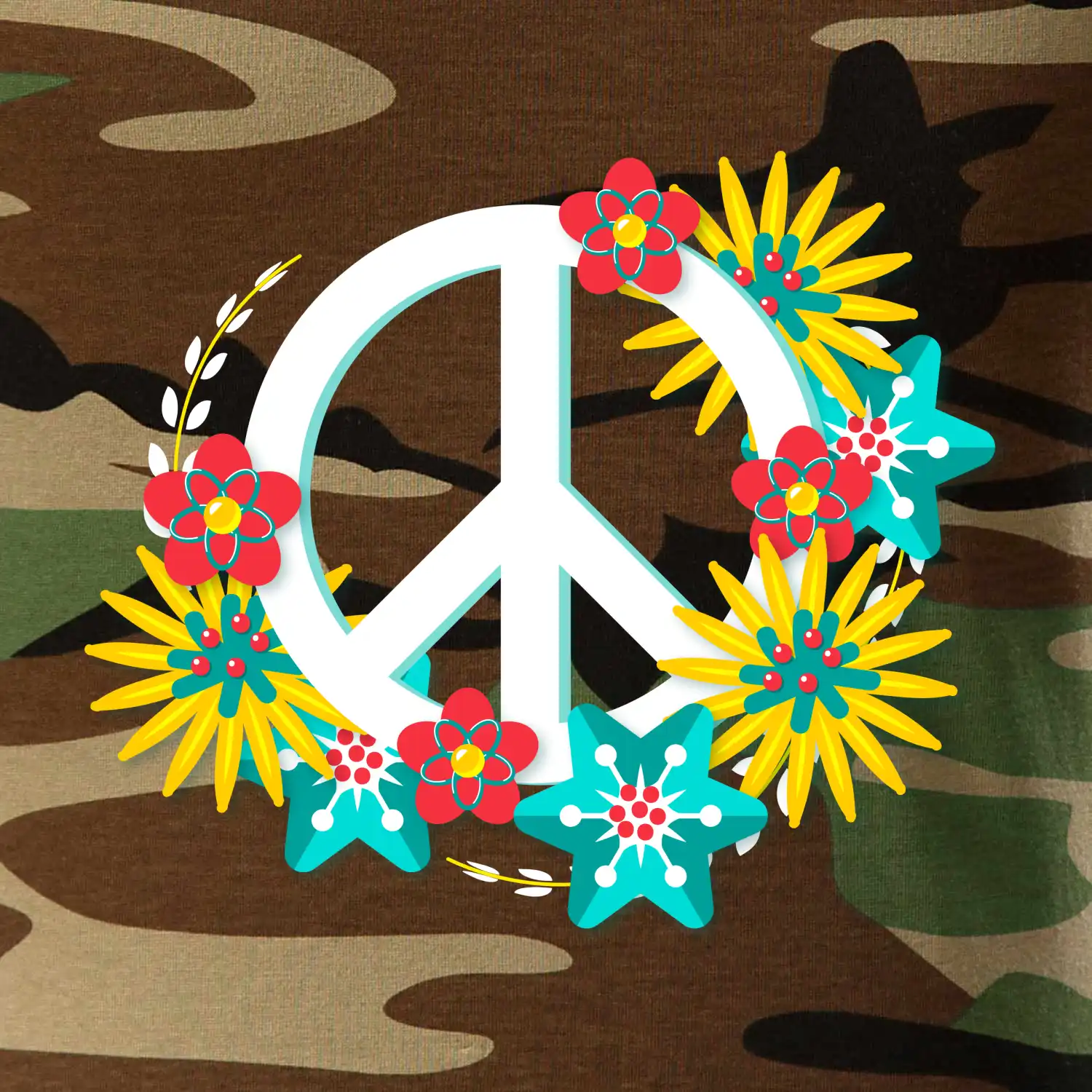 Peace symbol abstraktní