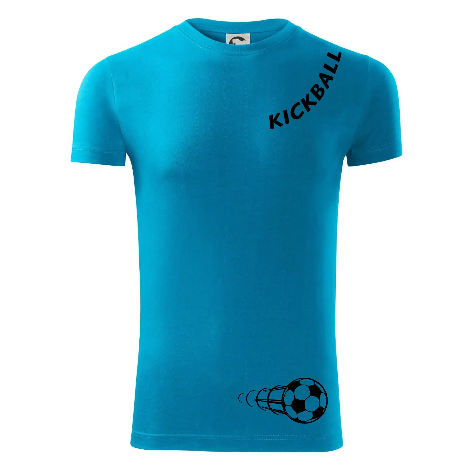 Kickball nápis šikmo