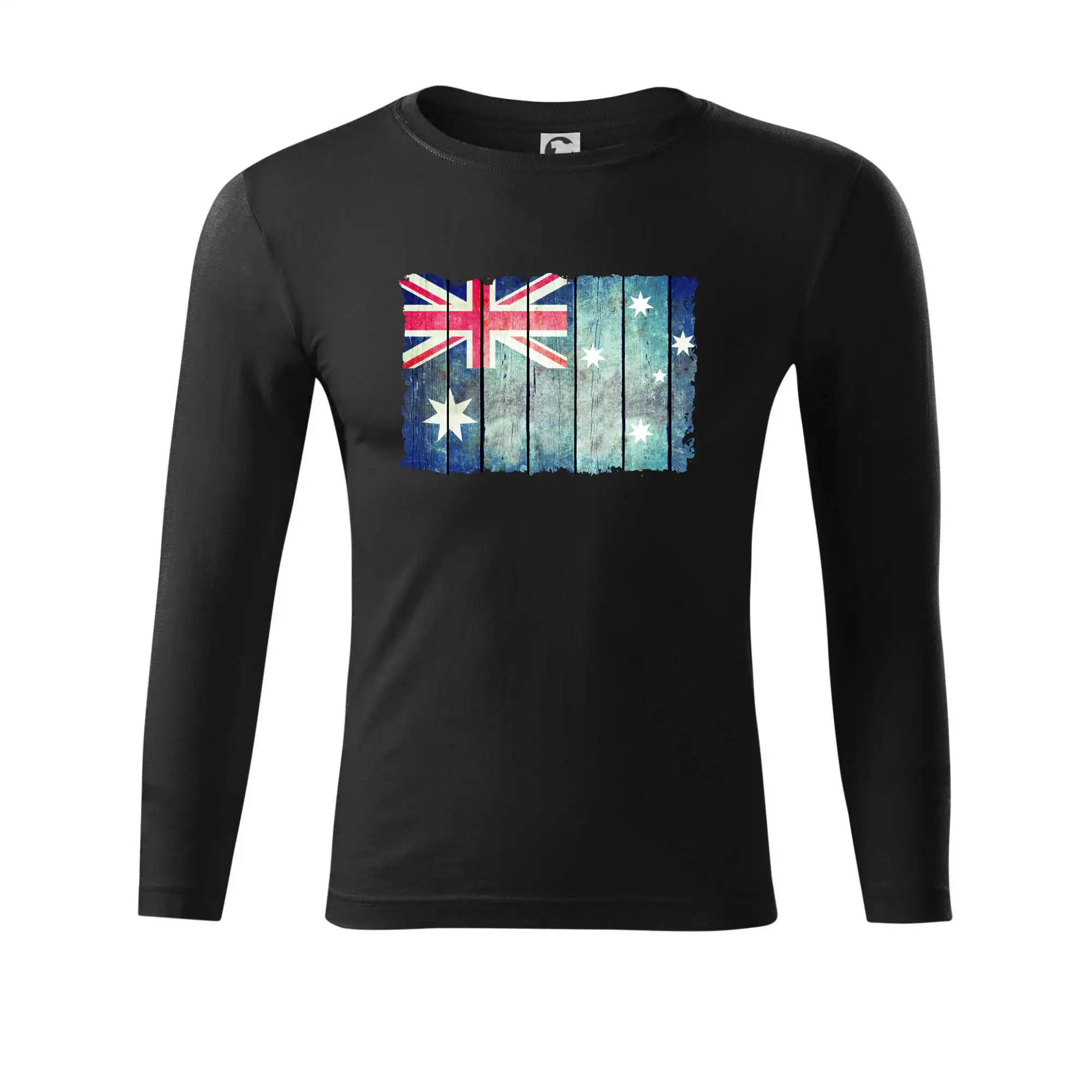 Austrálie - vlajka na prkenné zdi