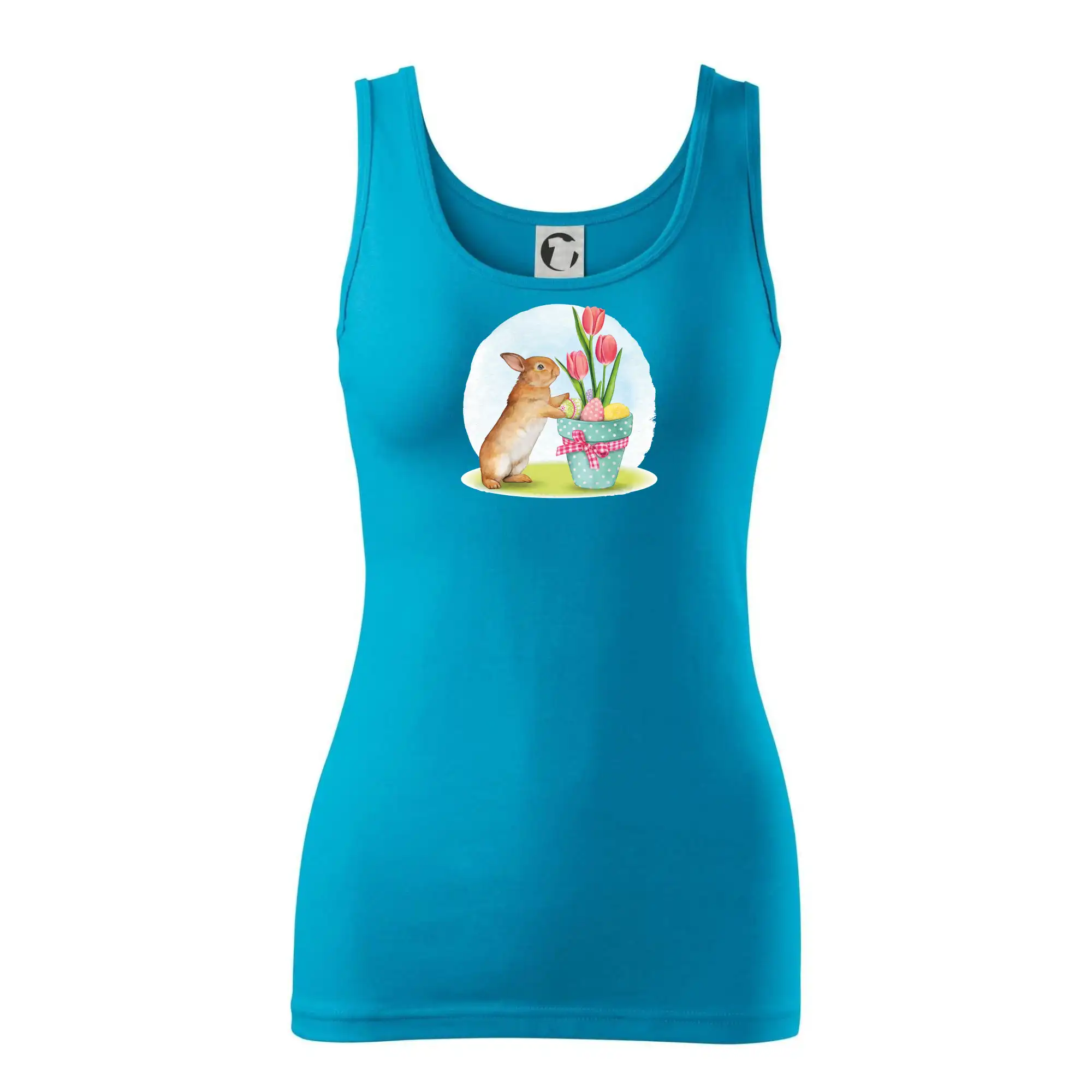 Velikonoční zajíček tulipány