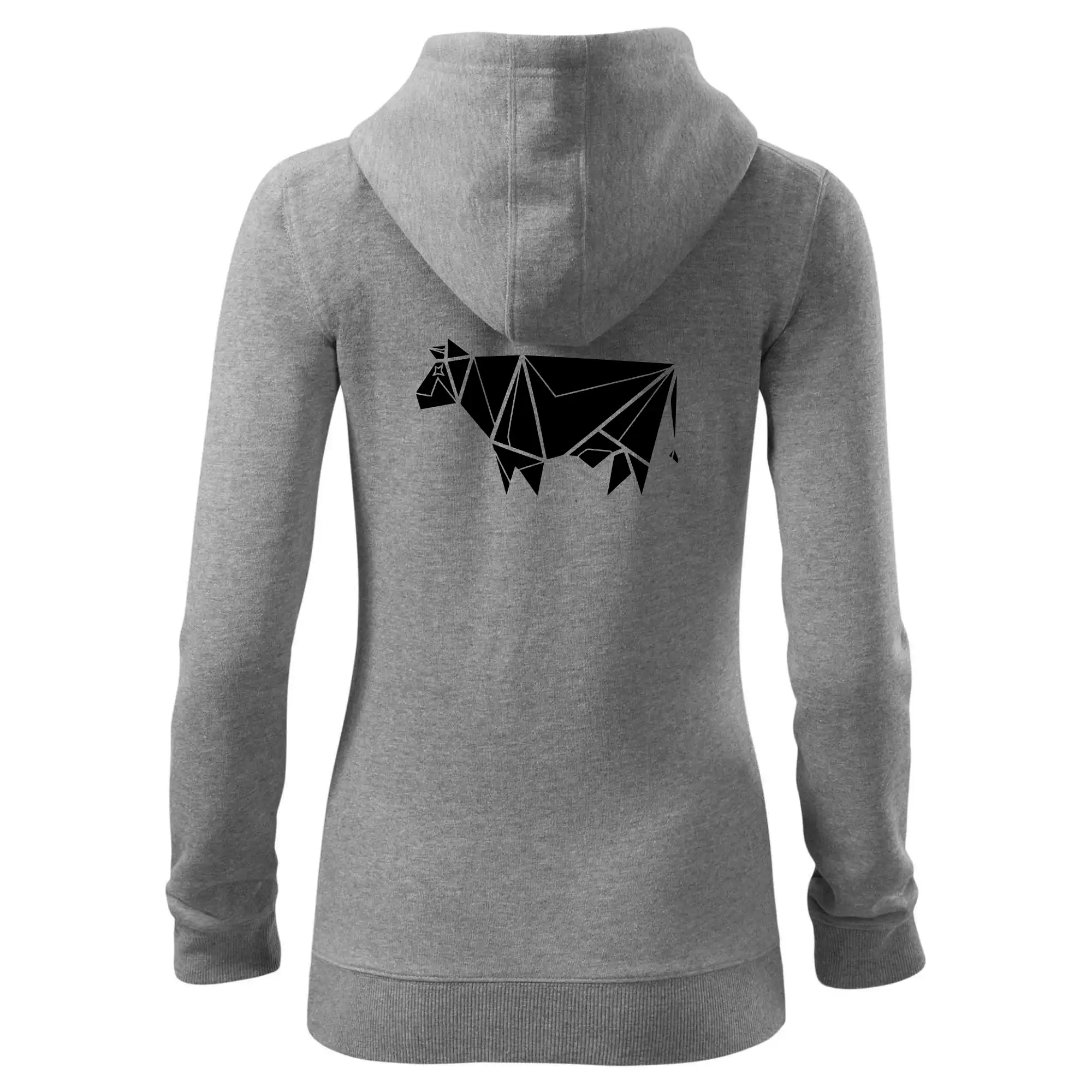 Origami kráva z boku